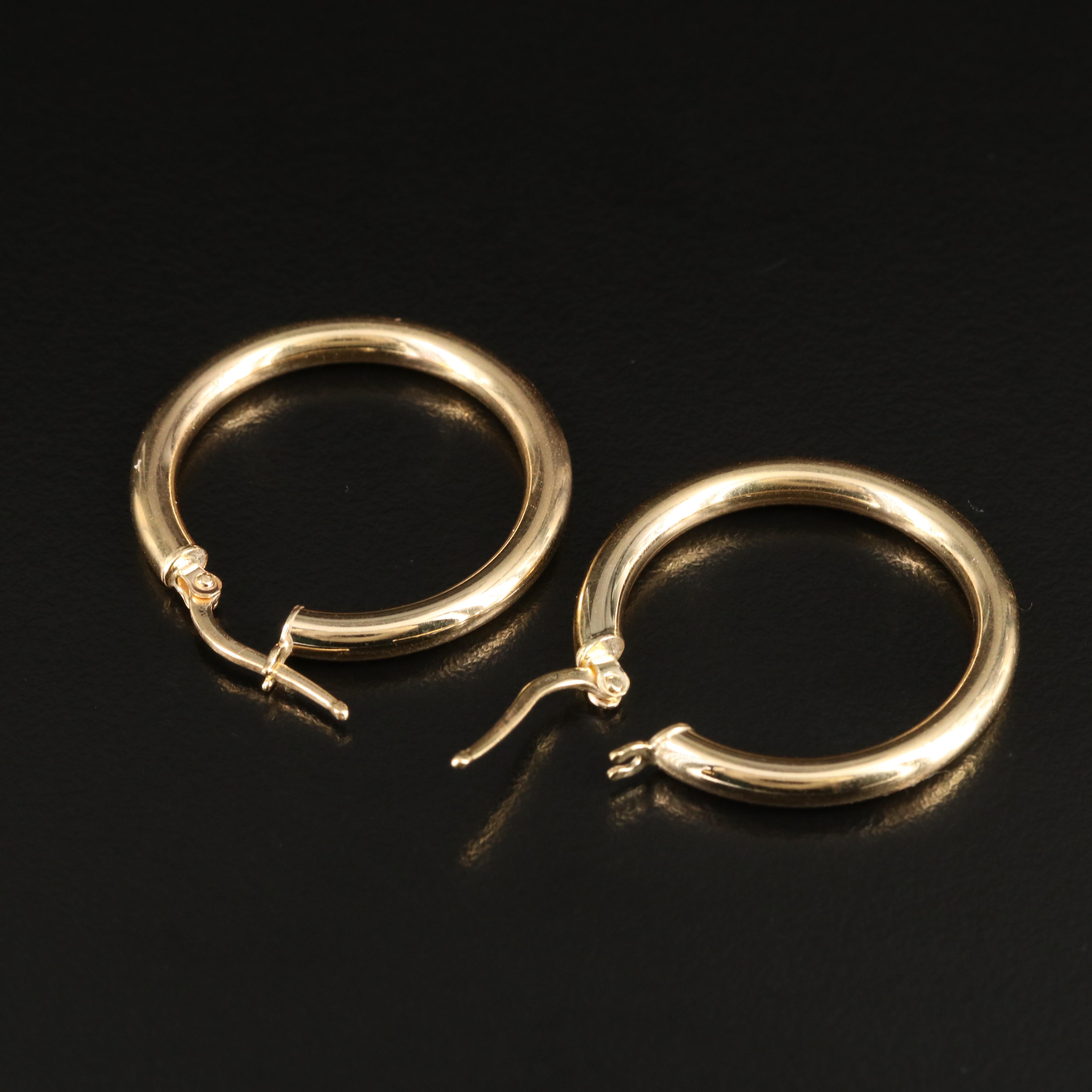 Italian 14K Hoop Earrings