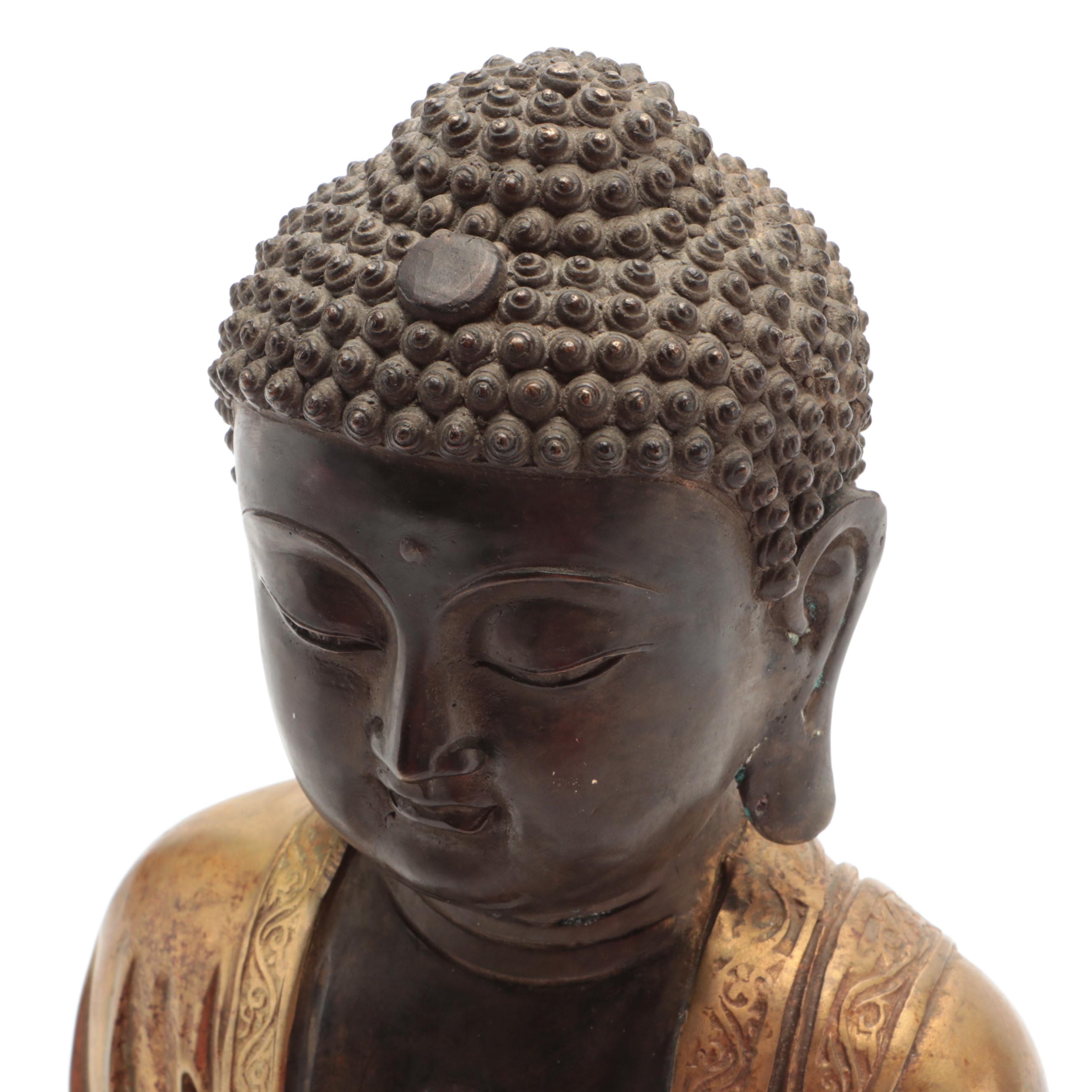 Japanese Gilt Bronze Buddha