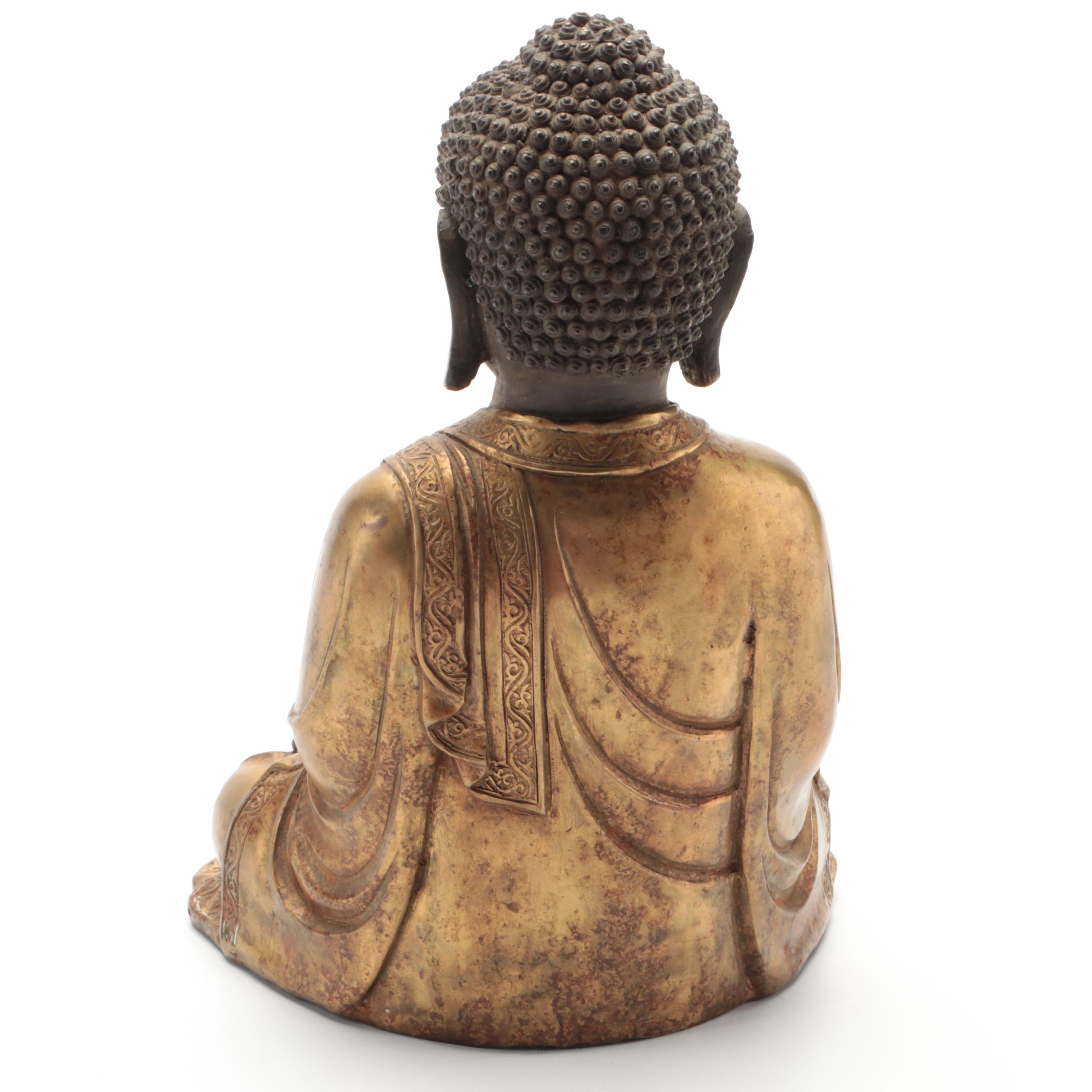 Japanese Gilt Bronze Buddha