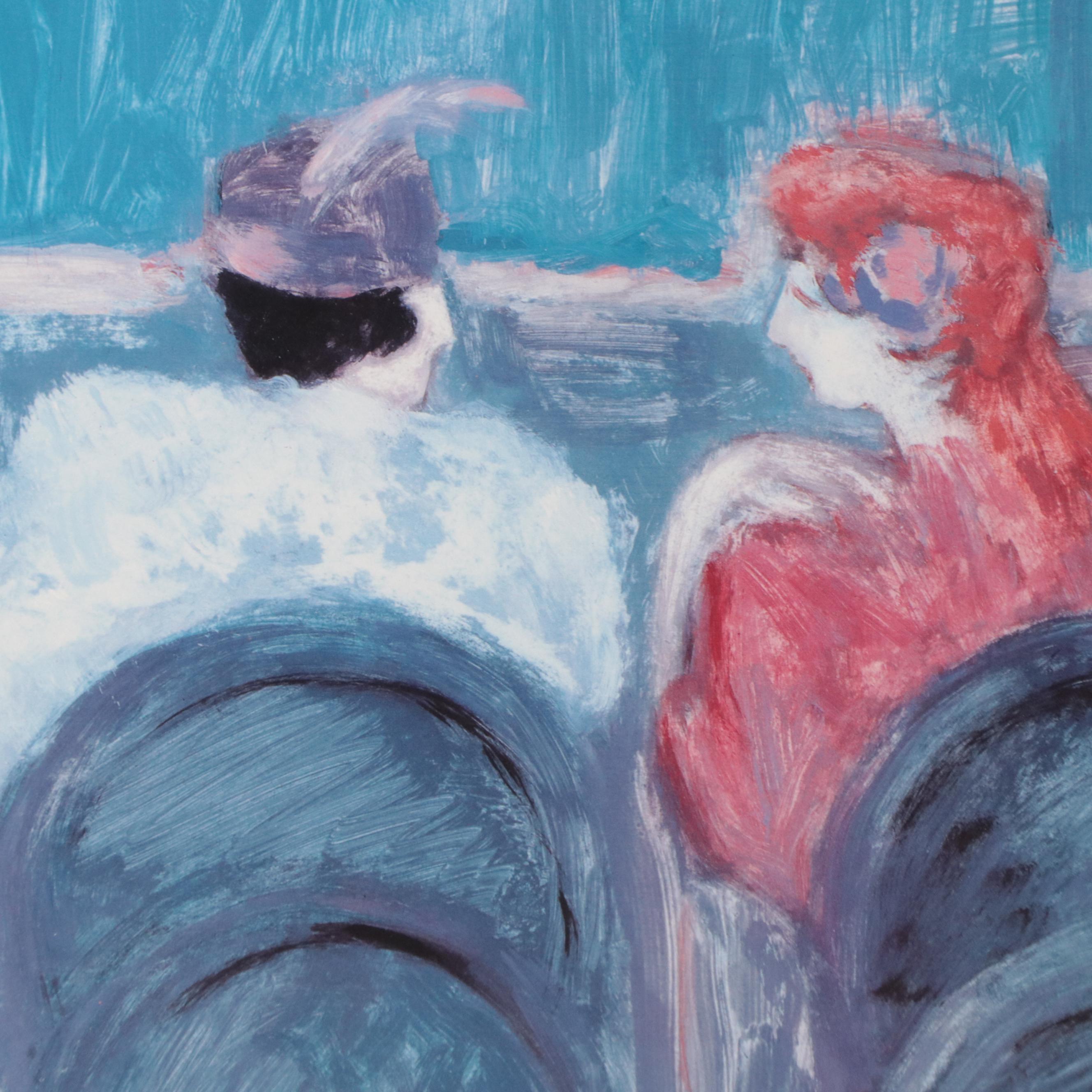 Barbara A. Wood Offset Lithograph "Act II"