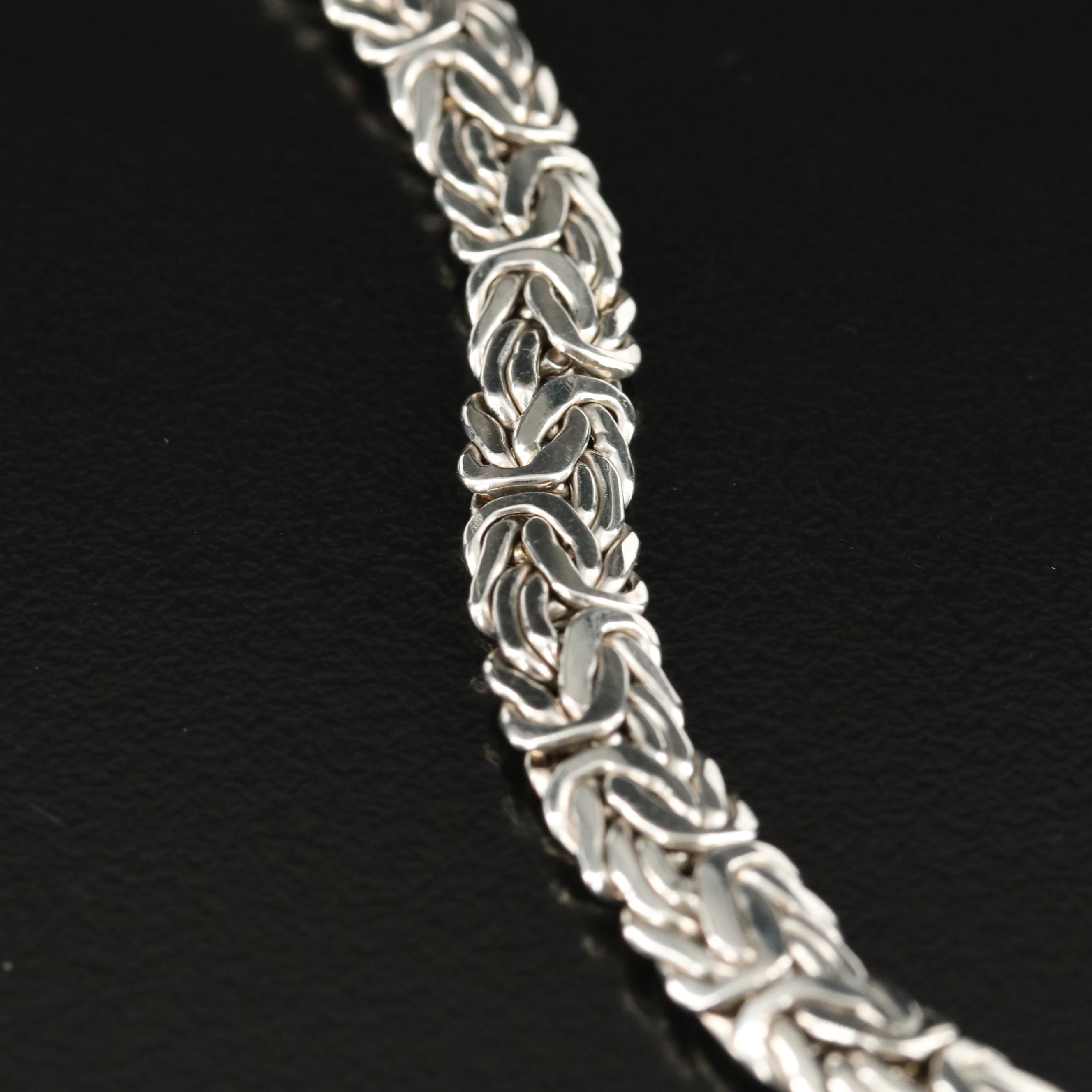 14K Flat Byzantine Link Bracelet