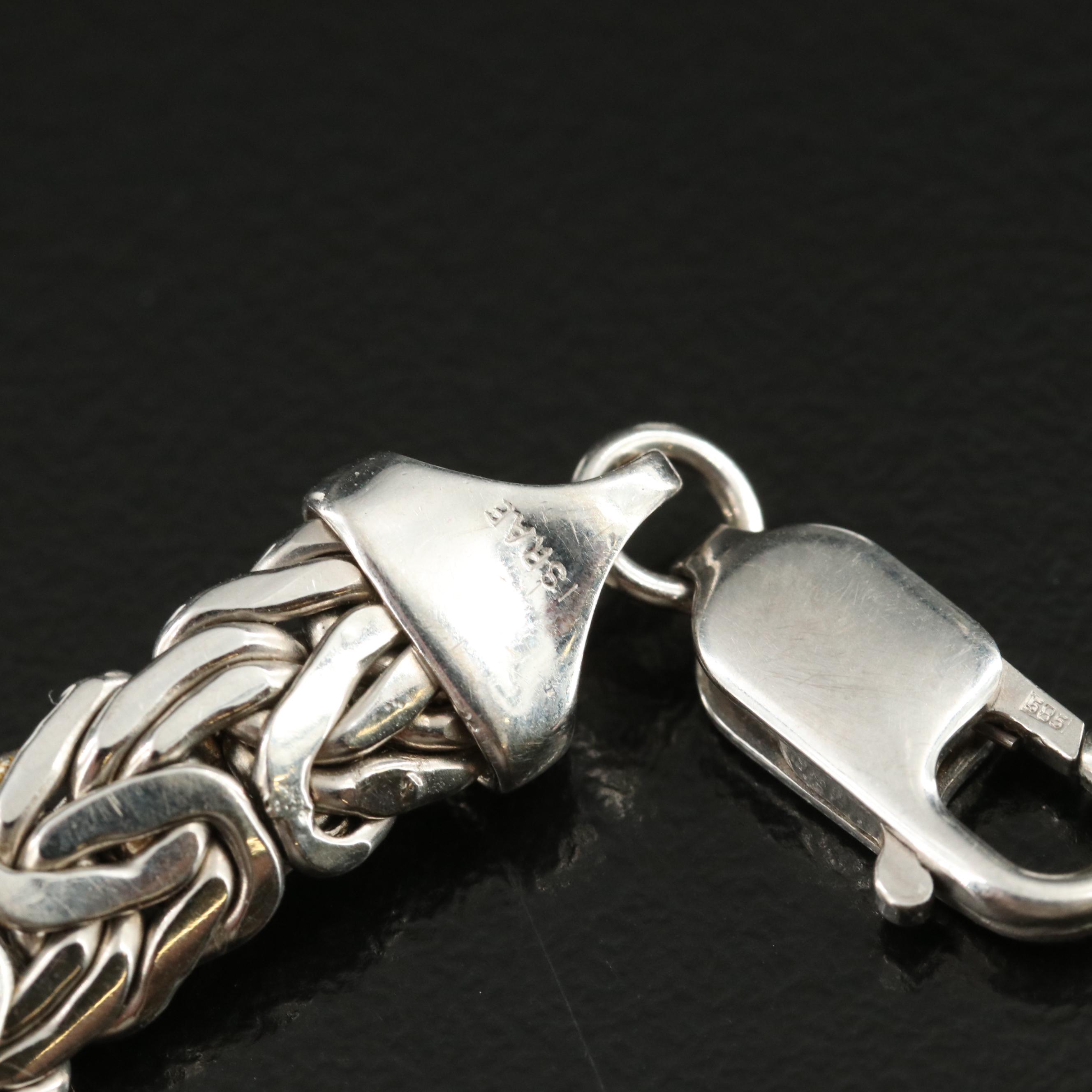 14K Flat Byzantine Link Bracelet