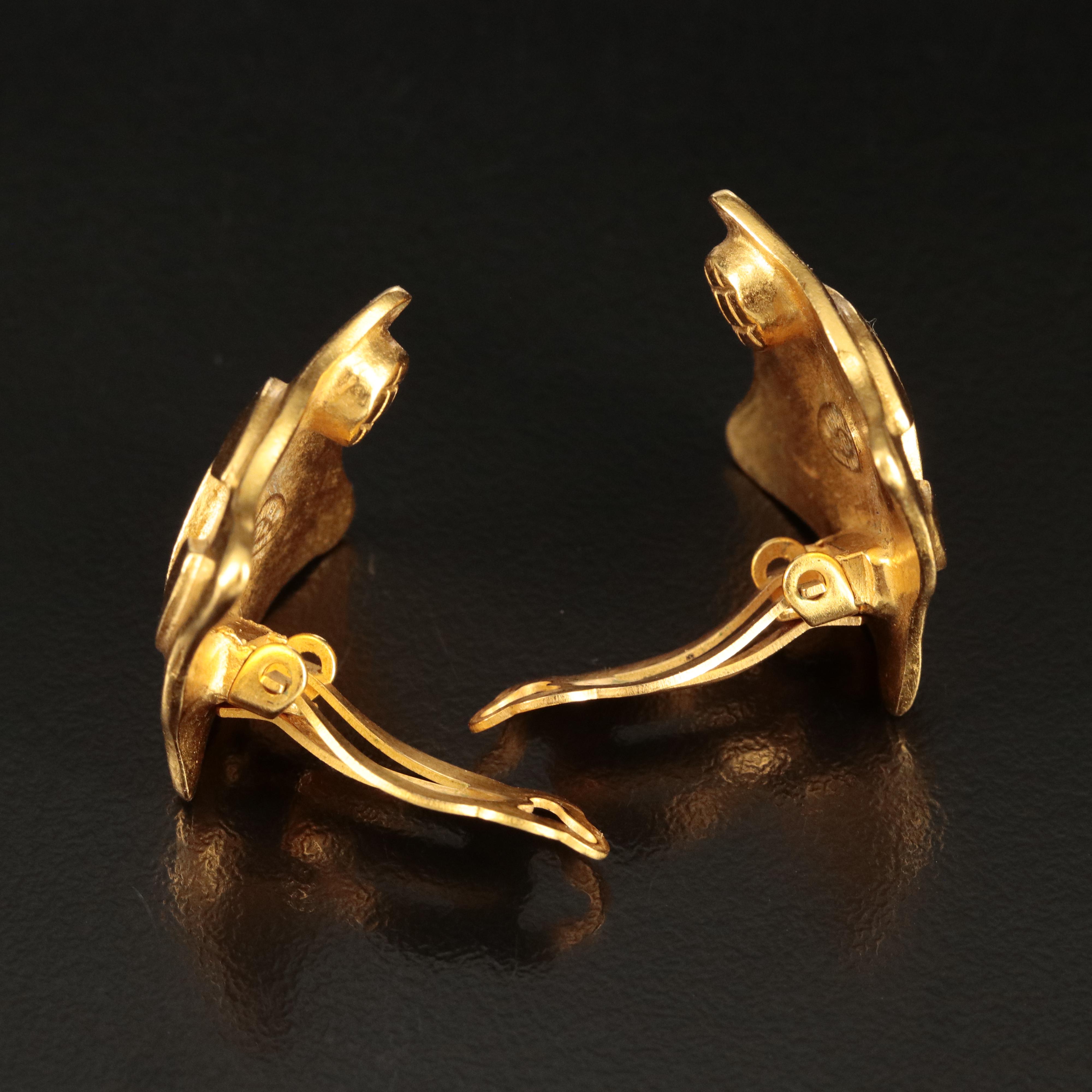 Chanel Rhombus Logo Earrings