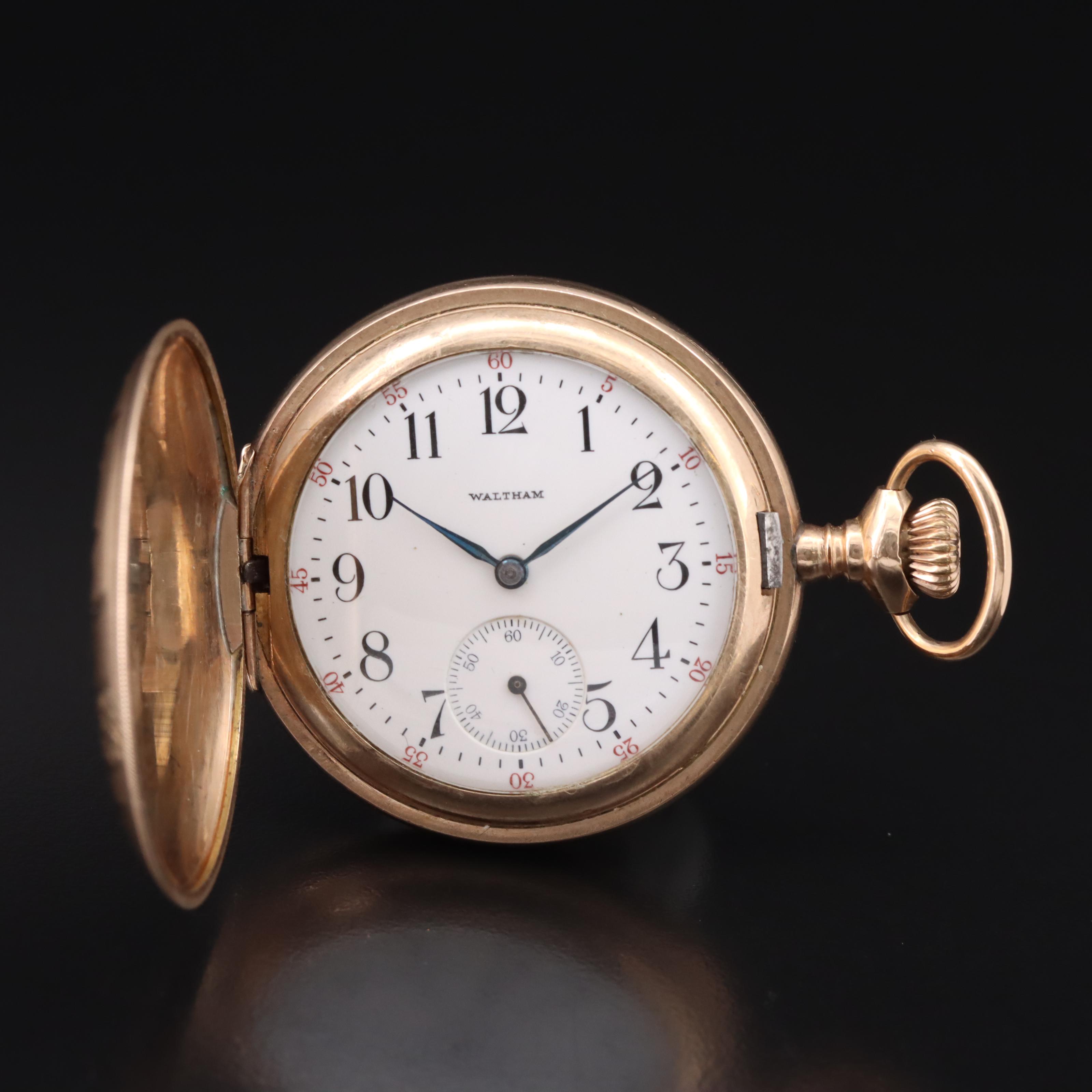 Antique Waltham Hunter Pocket Watch