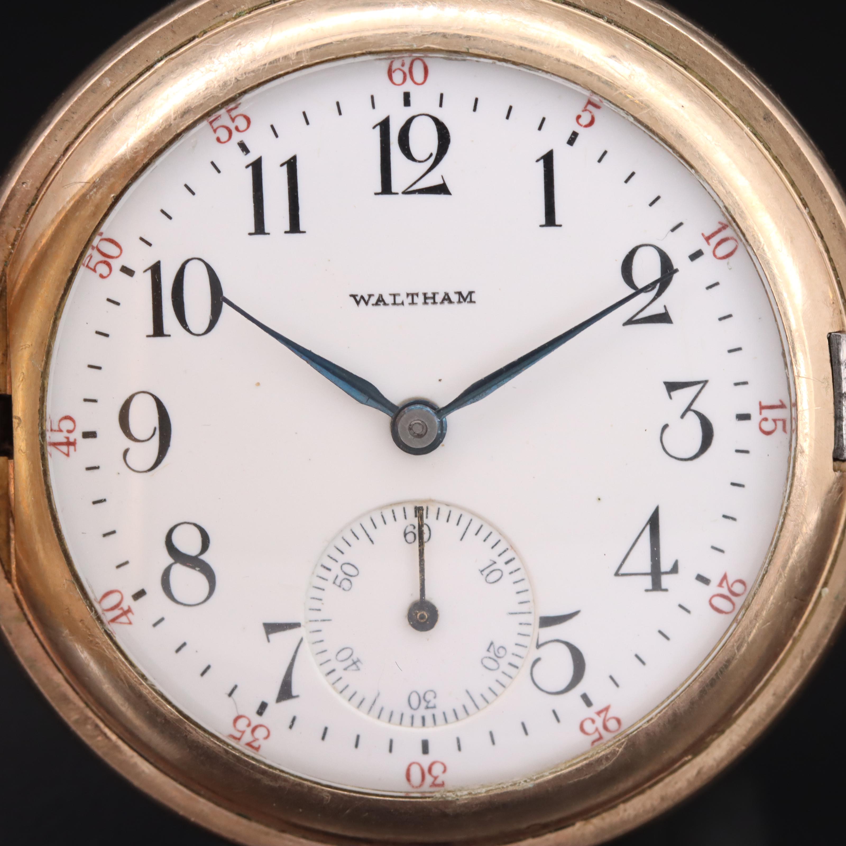 Antique Waltham Hunter Pocket Watch