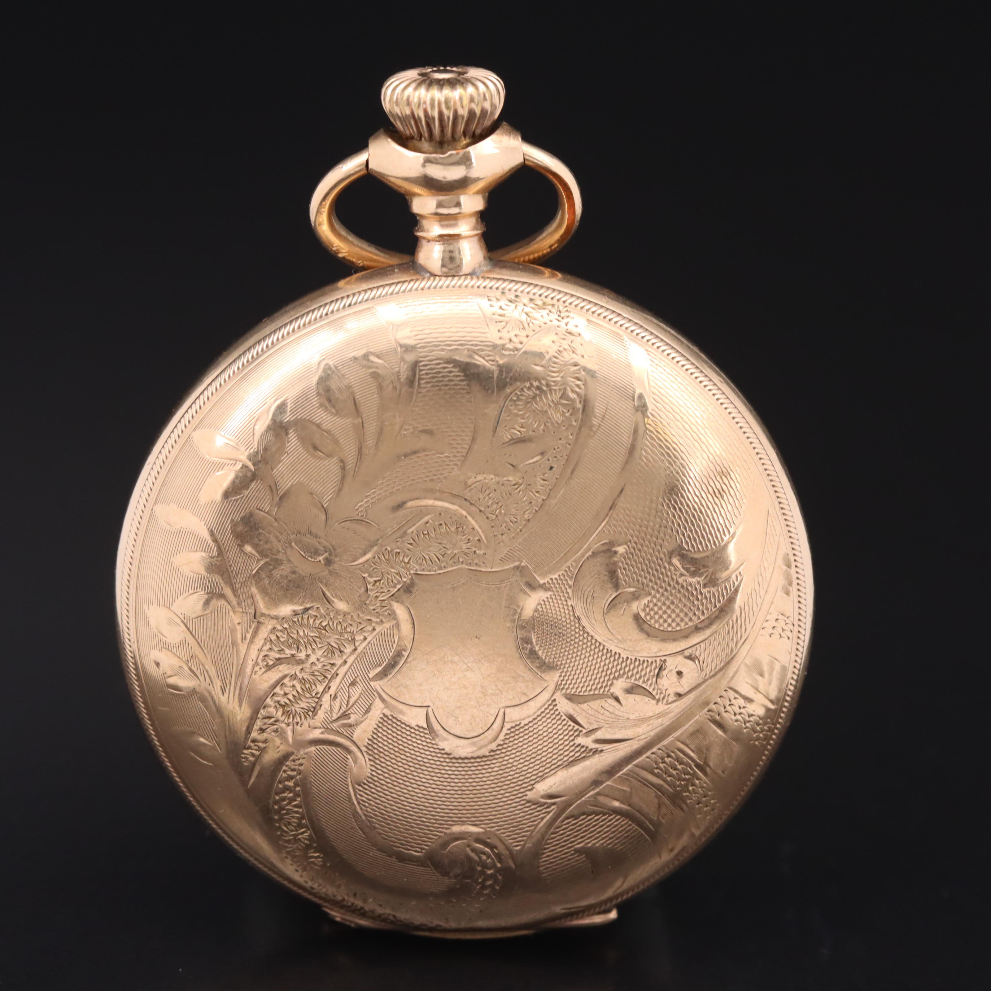 Antique Waltham Hunter Pocket Watch