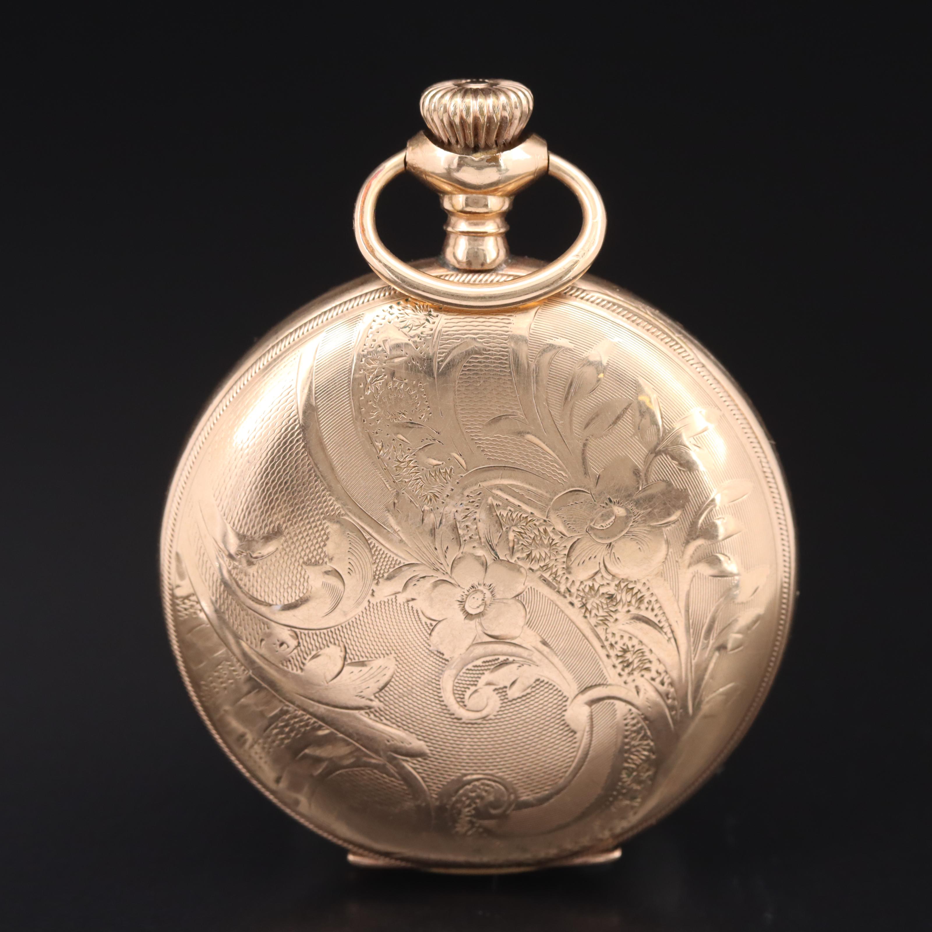 Antique Waltham Hunter Pocket Watch