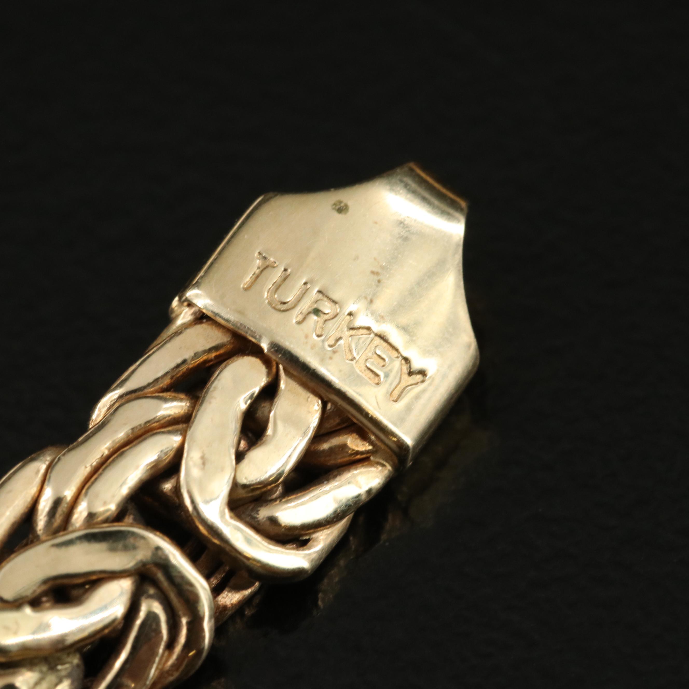 14K Flat Byzantine Bracelet