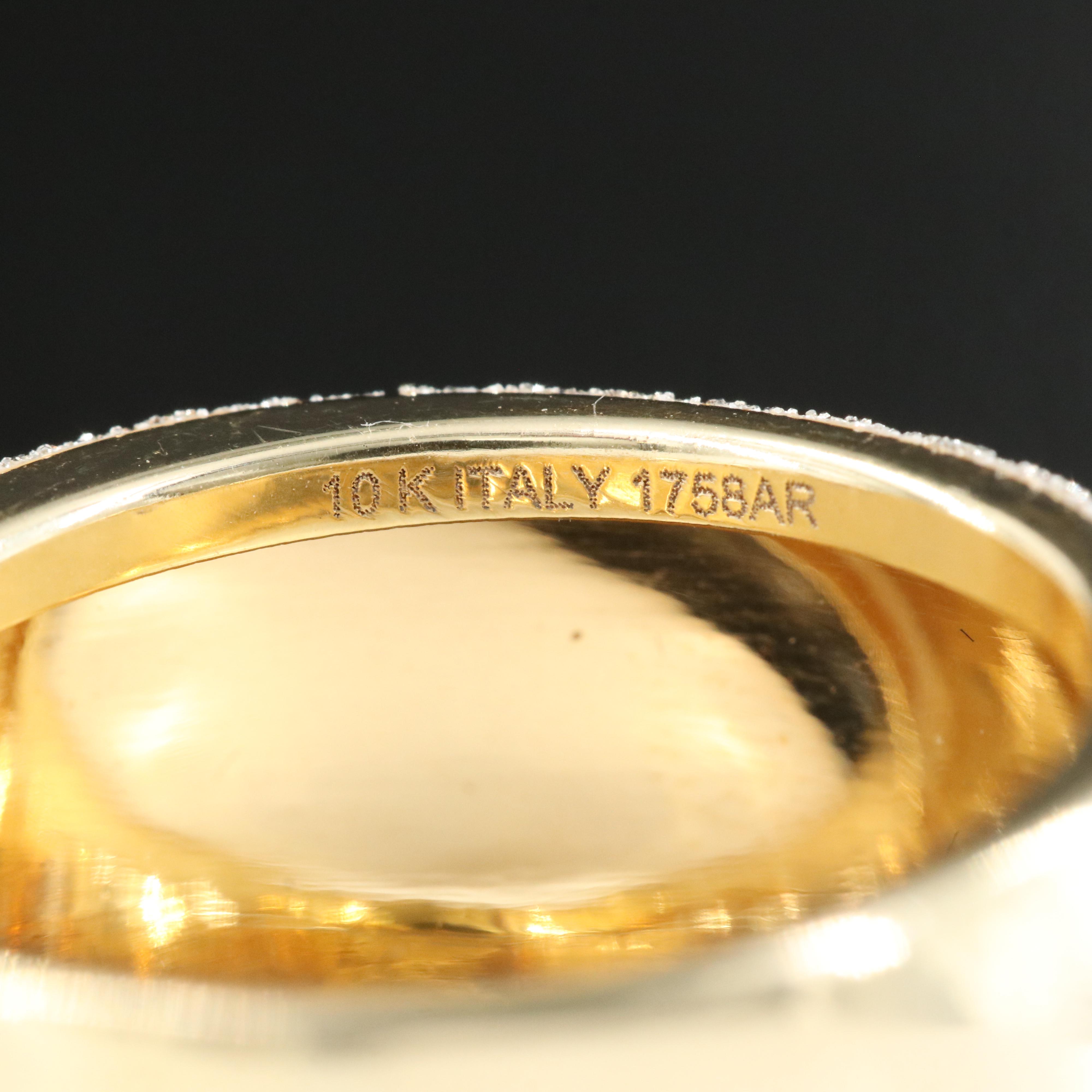 Italian 10K Tapered Ring