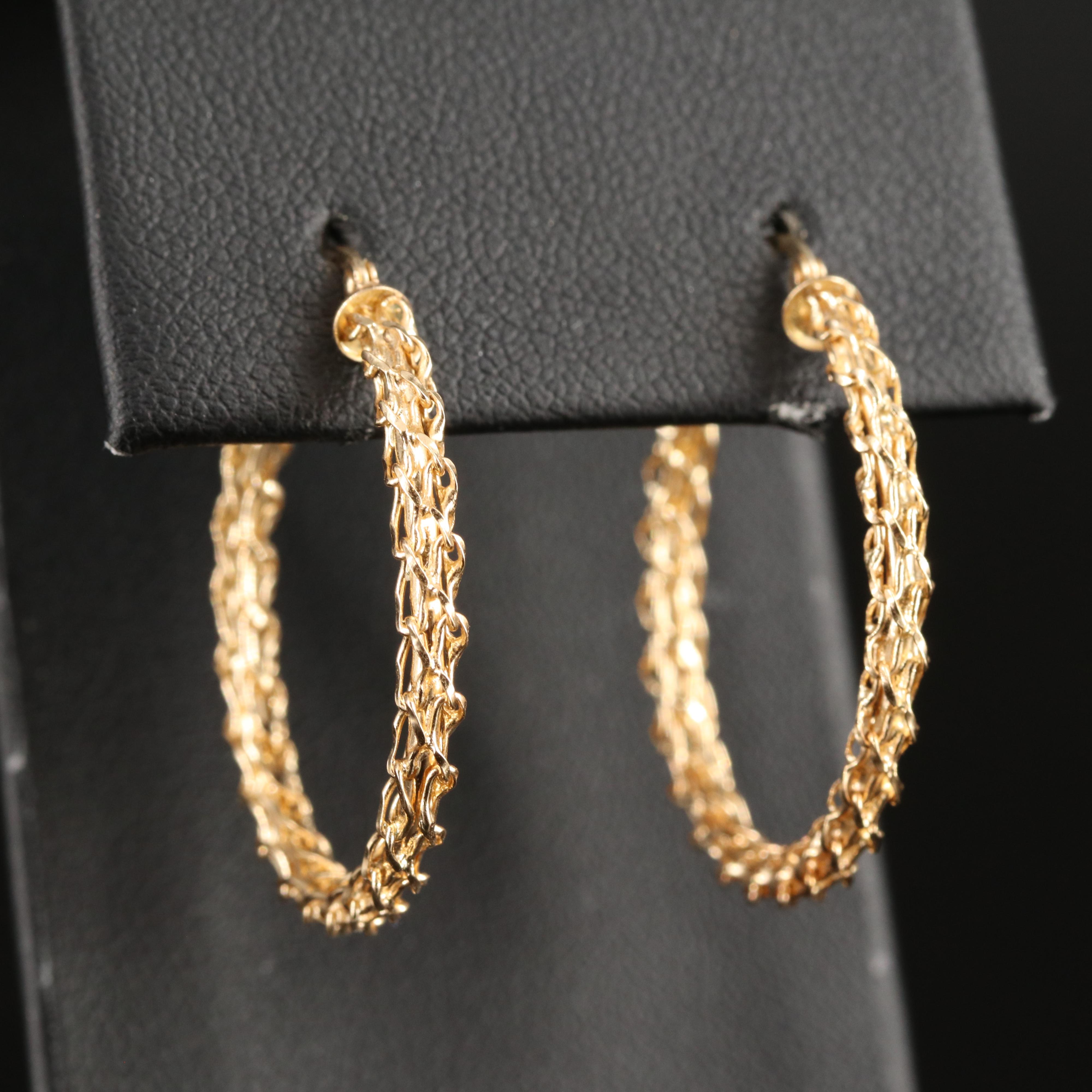 14K Hoop Earrings