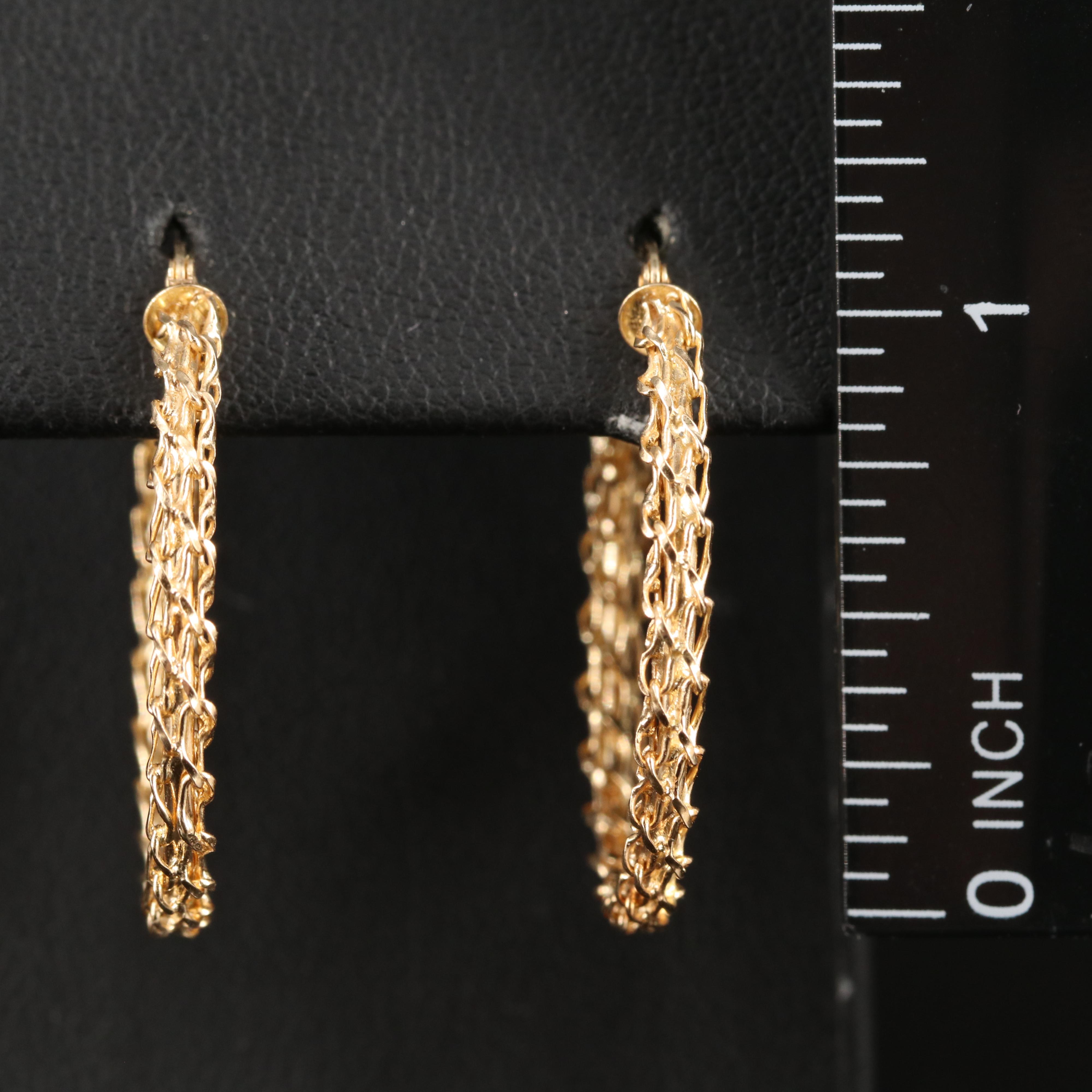 14K Hoop Earrings
