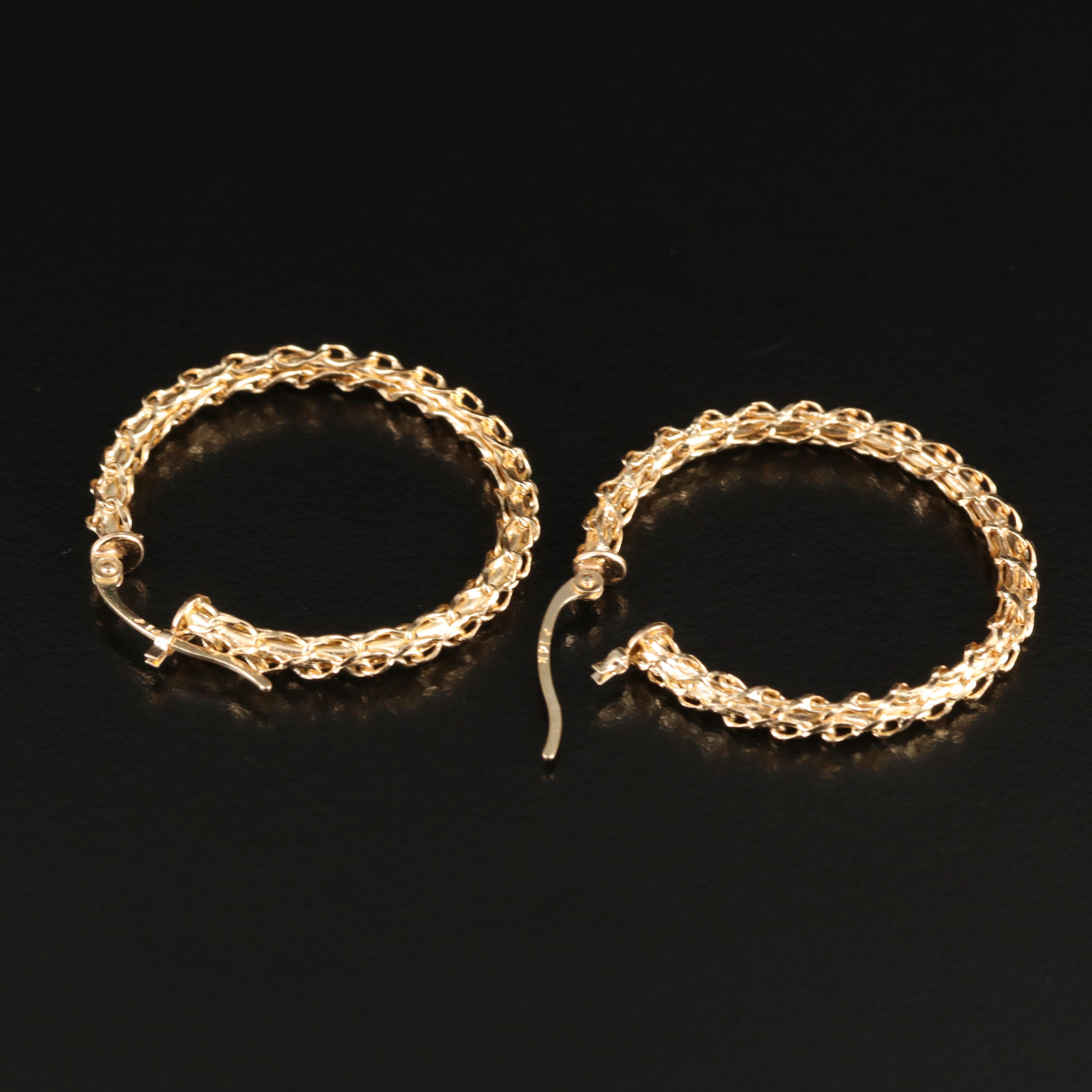14K Hoop Earrings