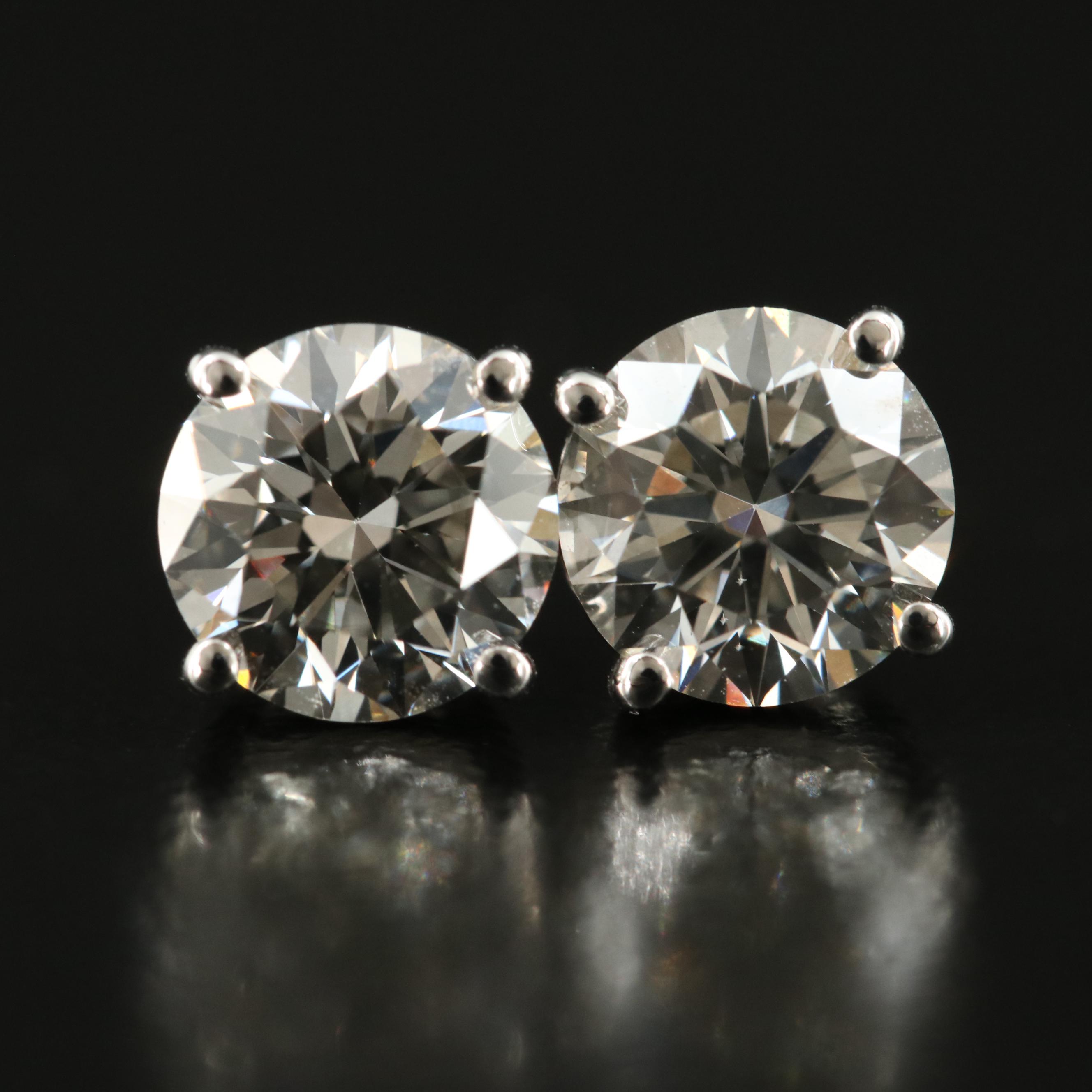 14K 2.01 CTW Lab Grown Diamond Stud Earrings