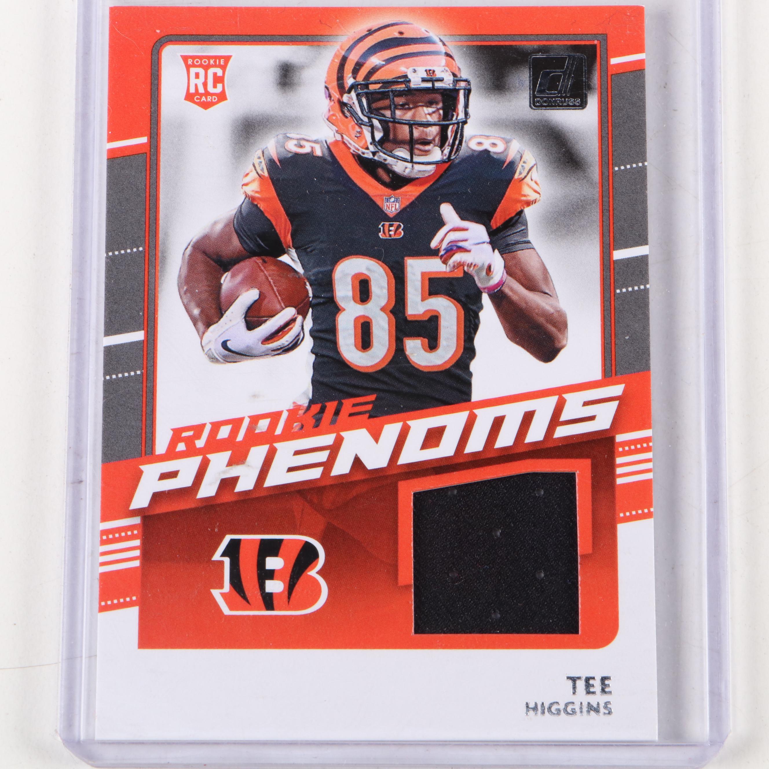 Cincinnati Bengals Football Cards with Joe Burrow and Ja'Marr Chase Rookies