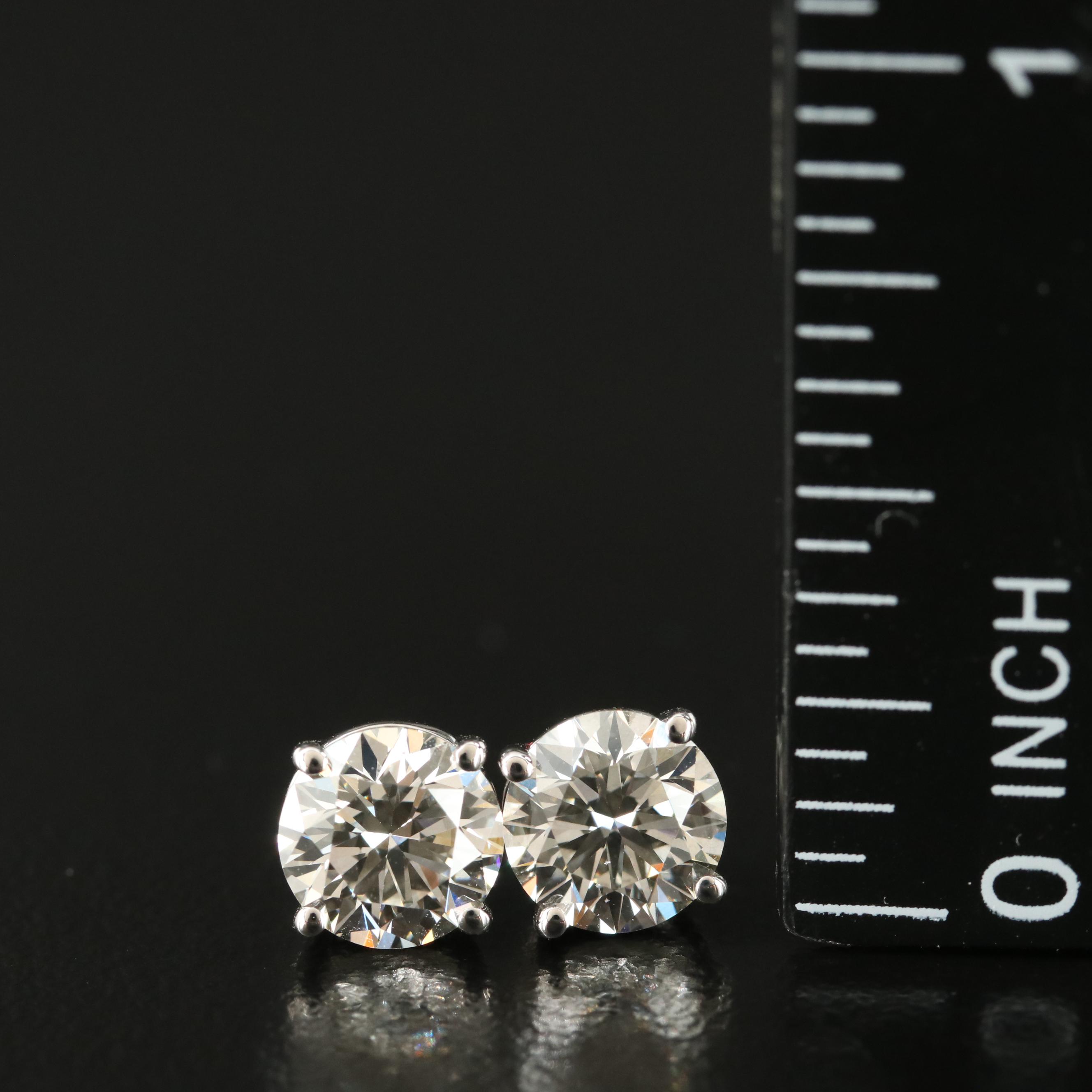 14K 2.01 CTW Lab Grown Diamond Stud Earrings