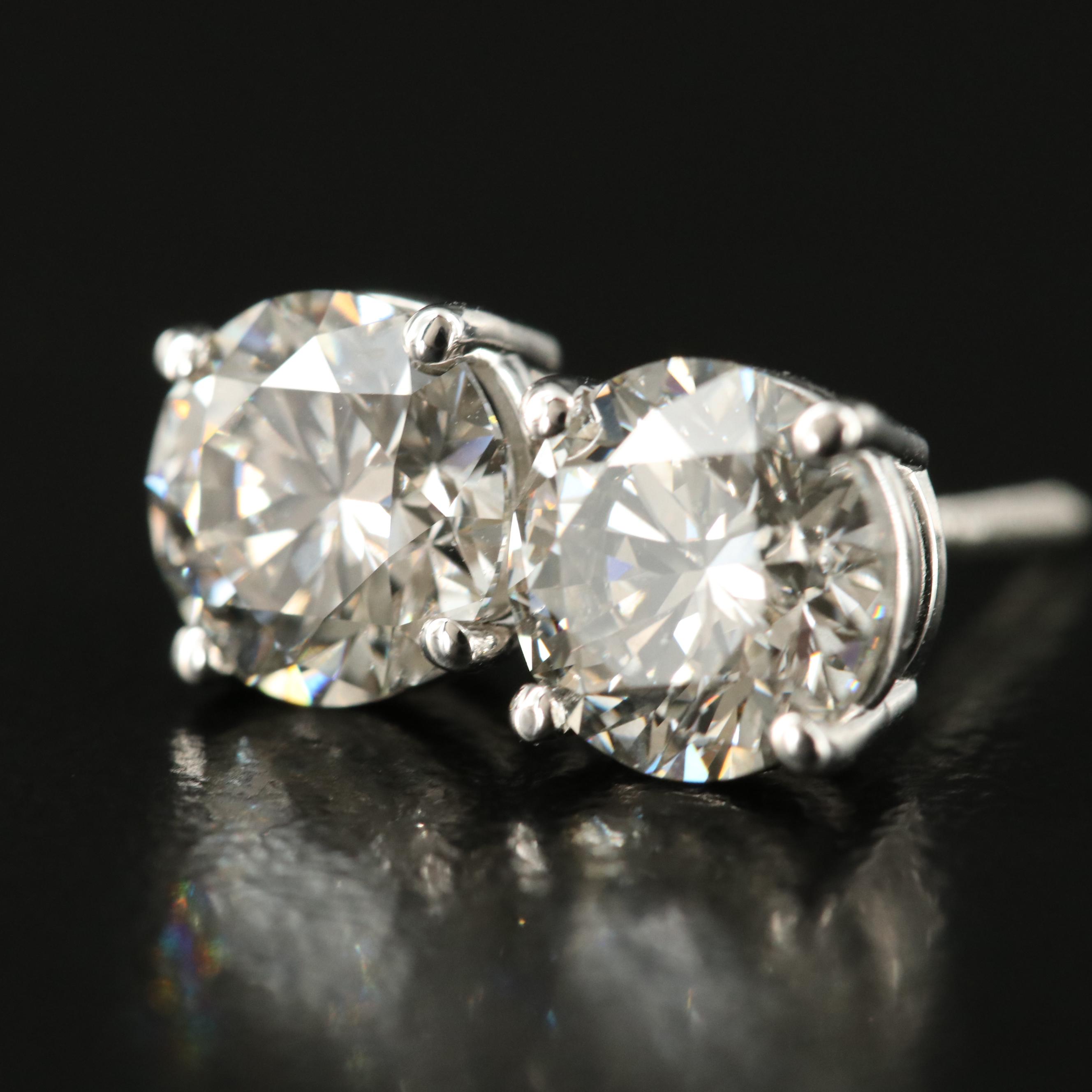 14K 2.01 CTW Lab Grown Diamond Stud Earrings
