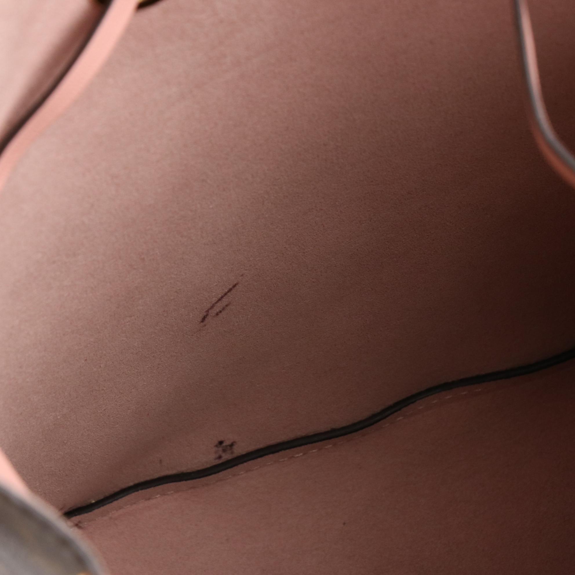 Louis Vuitton NéoNoé MM Bag in Monogram Canvas and Pink Leather Trim