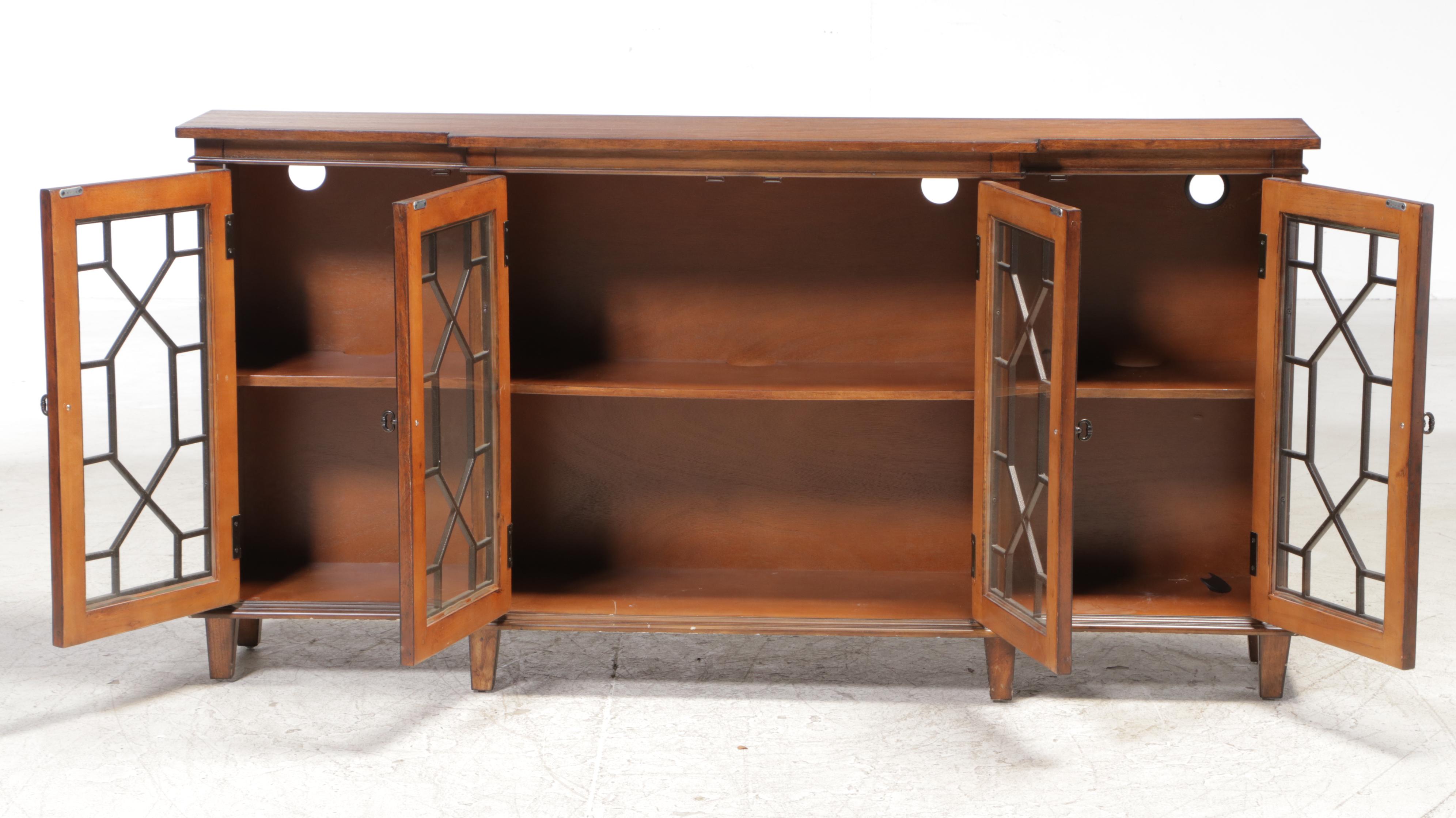 Coast to Coast Imports Four-Door Breakfront Media Console