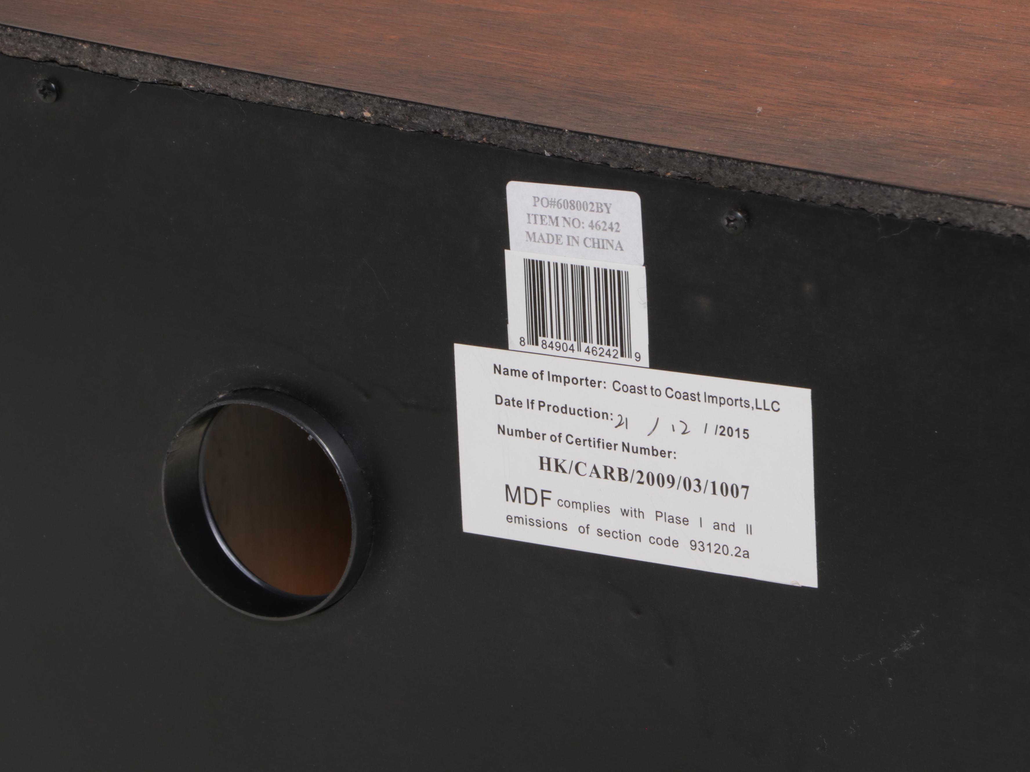 Coast to Coast Imports Four-Door Breakfront Media Console