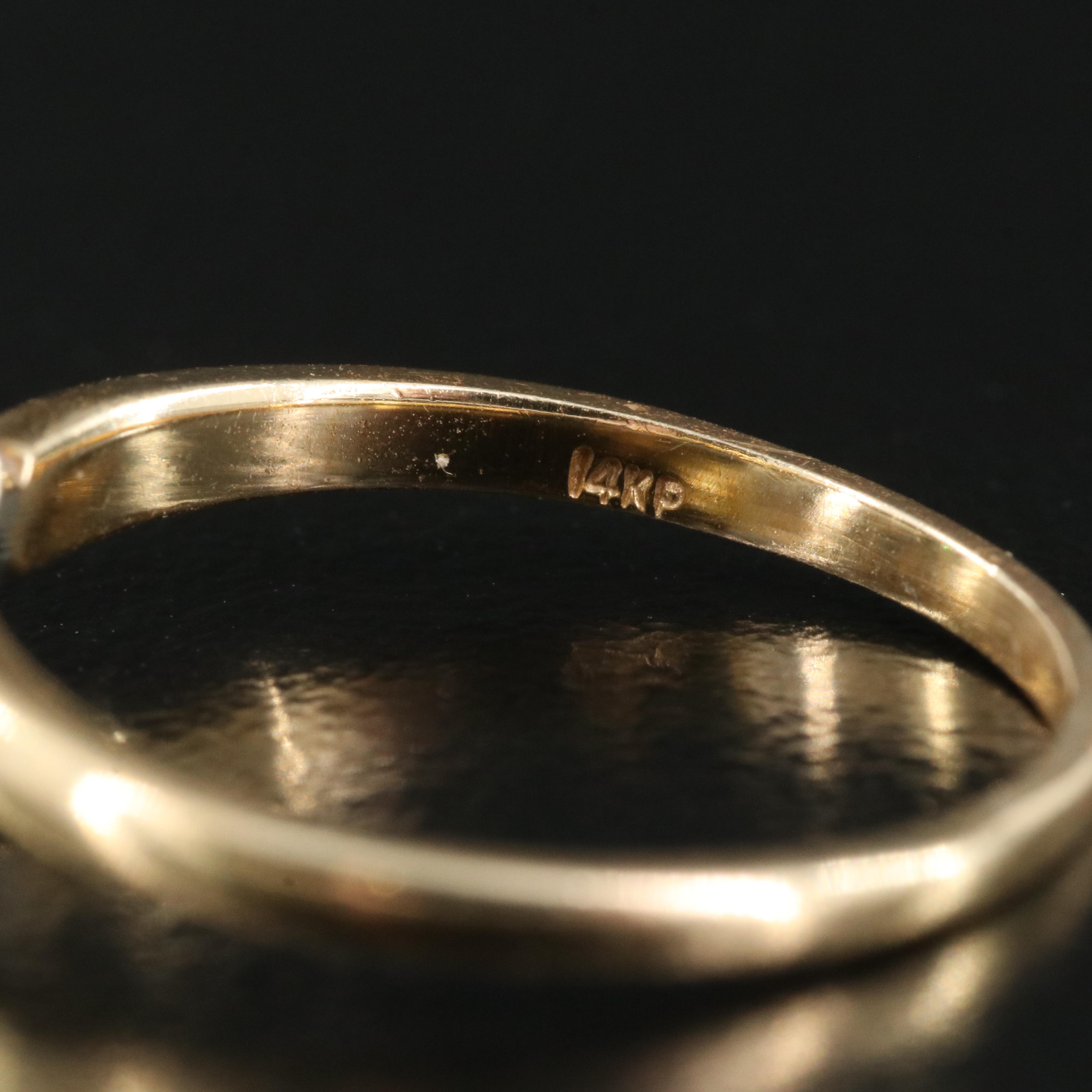 14K Cubic Zirconia Ring and Pendant