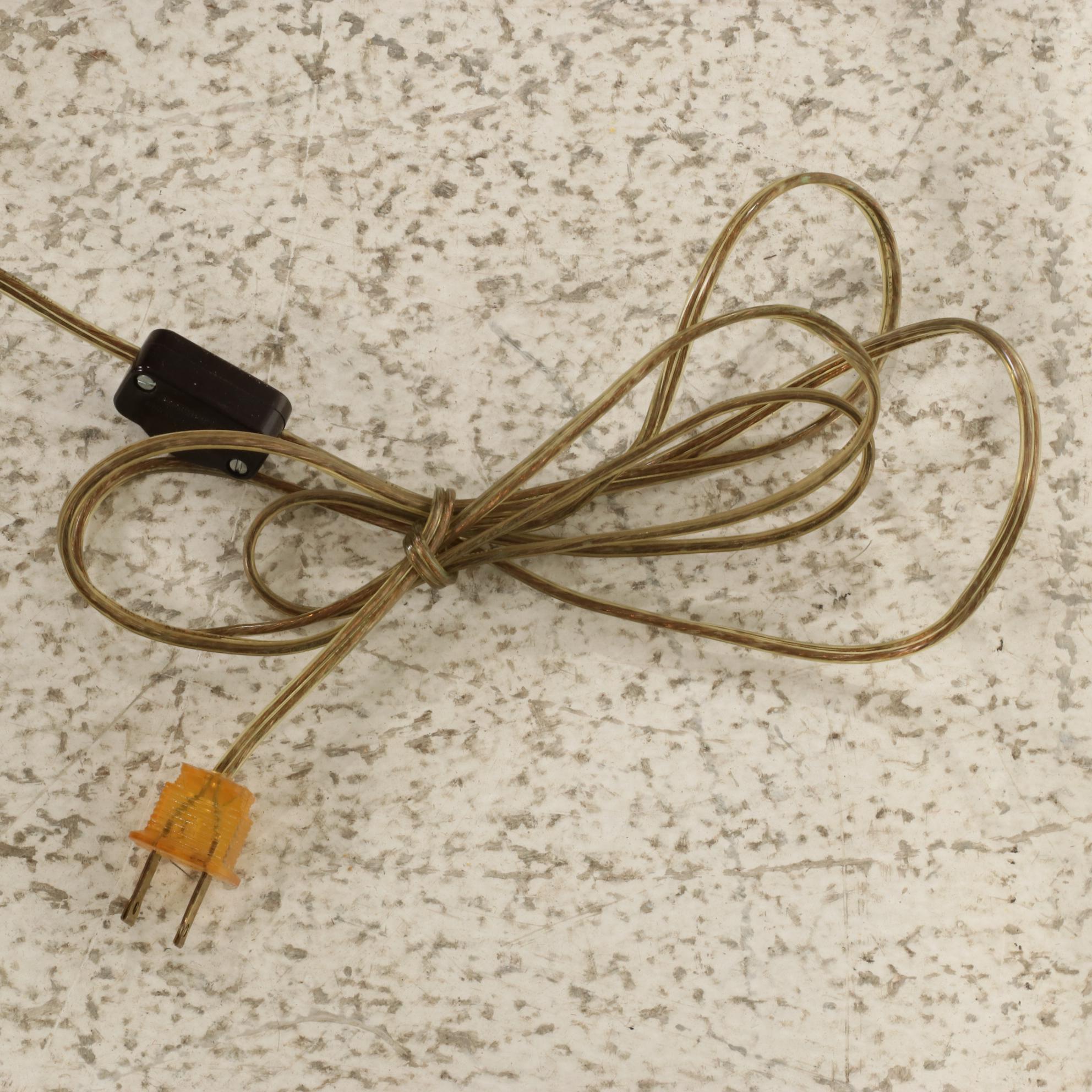 Chapman Neoclassical Style Brass Candlestick Buffet Lamp Pair, Late 20th Century