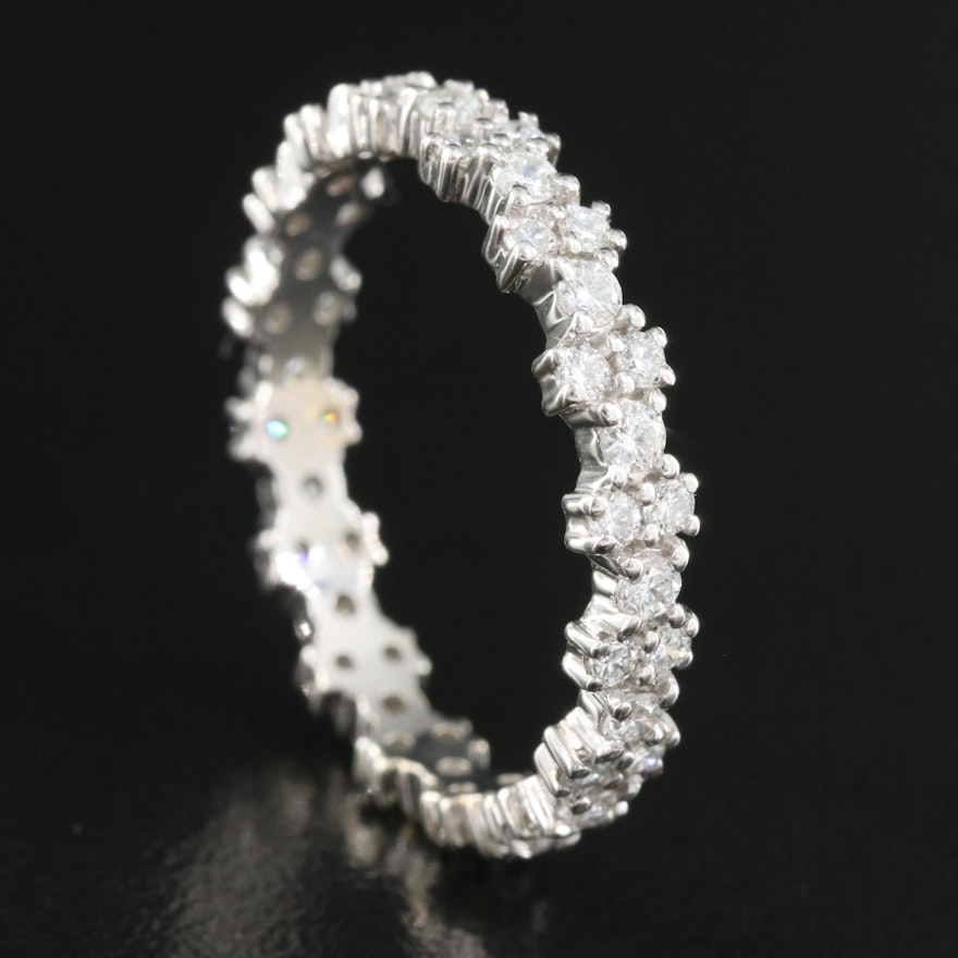 10K 0.54 CTW Lab Grown Diamond Eternity Band