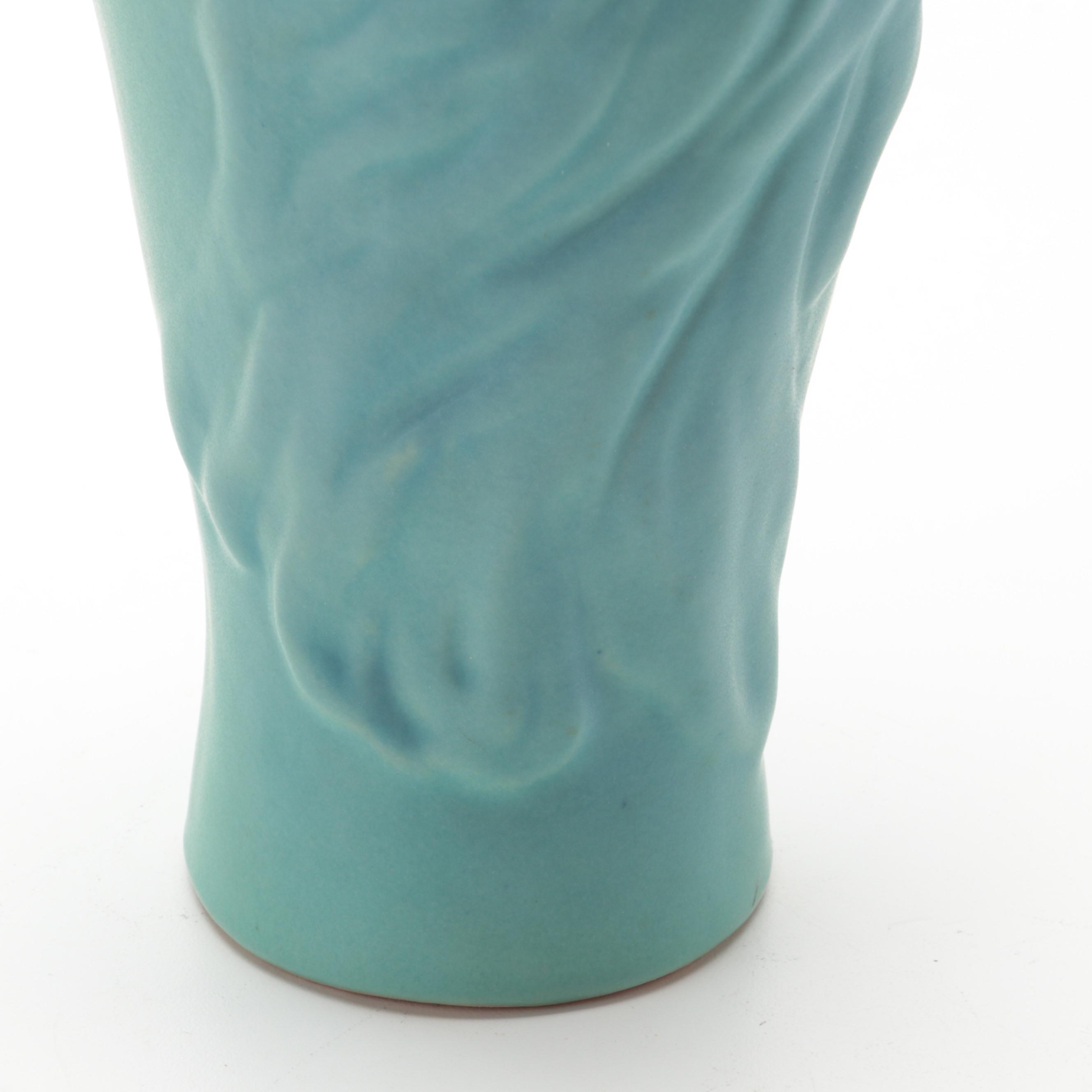 Loretta Short for Van Briggle Pottery Ming Blue "Lorelei" Vase, 1988-1997