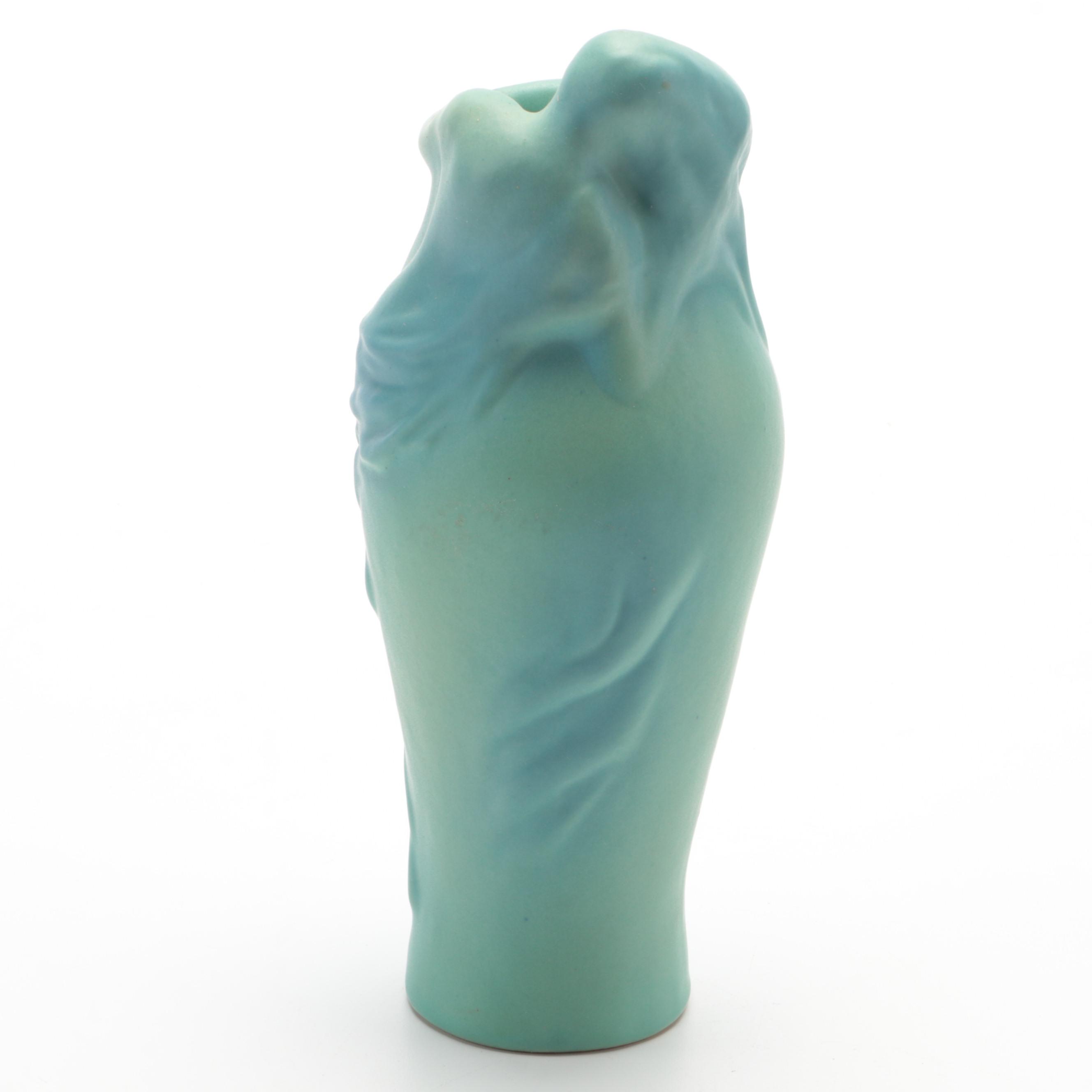 Loretta Short for Van Briggle Pottery Ming Blue "Lorelei" Vase, 1988-1997