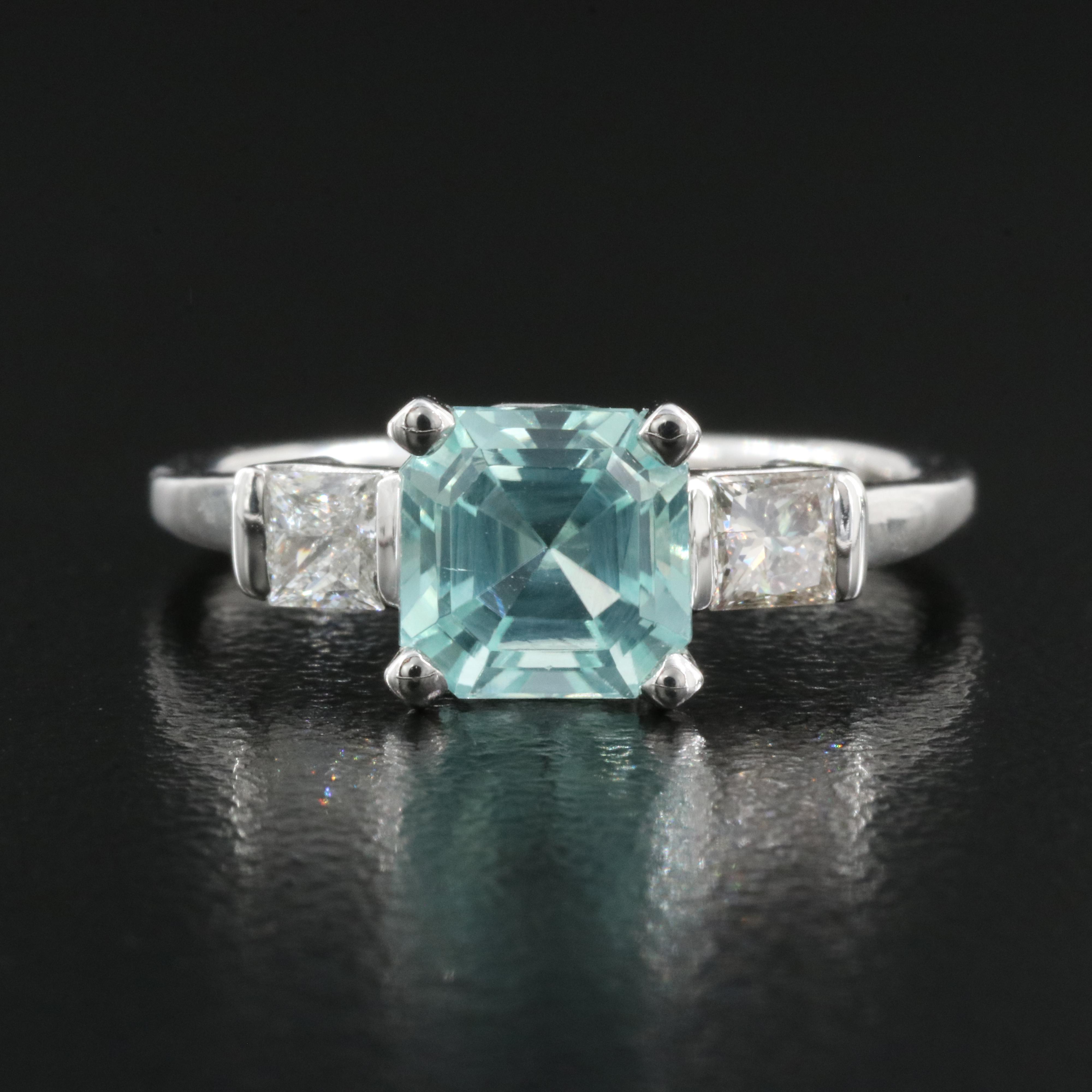 14K Tourmaline and Diamond Ring