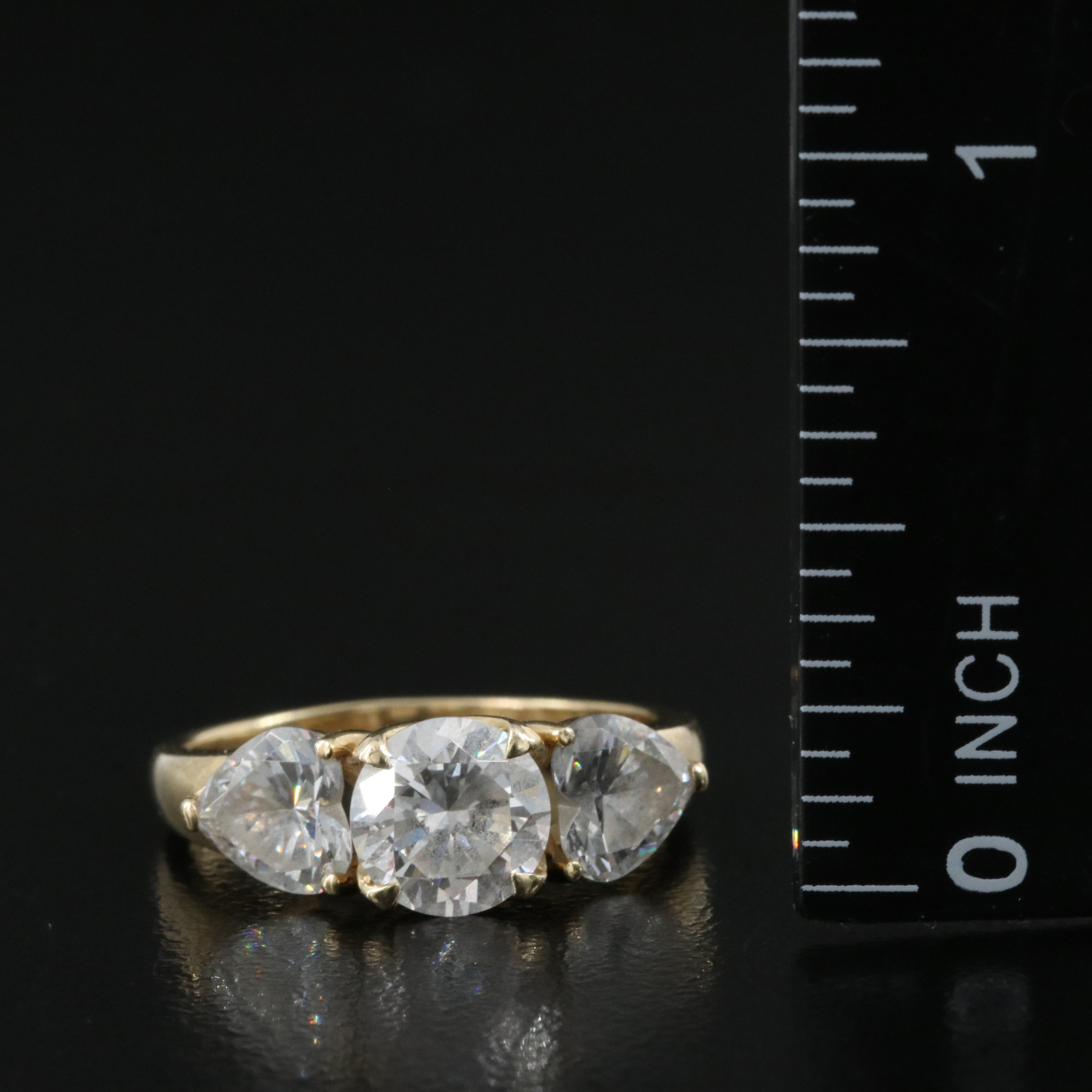 14K Cubic Zirconia Ring and Pendant