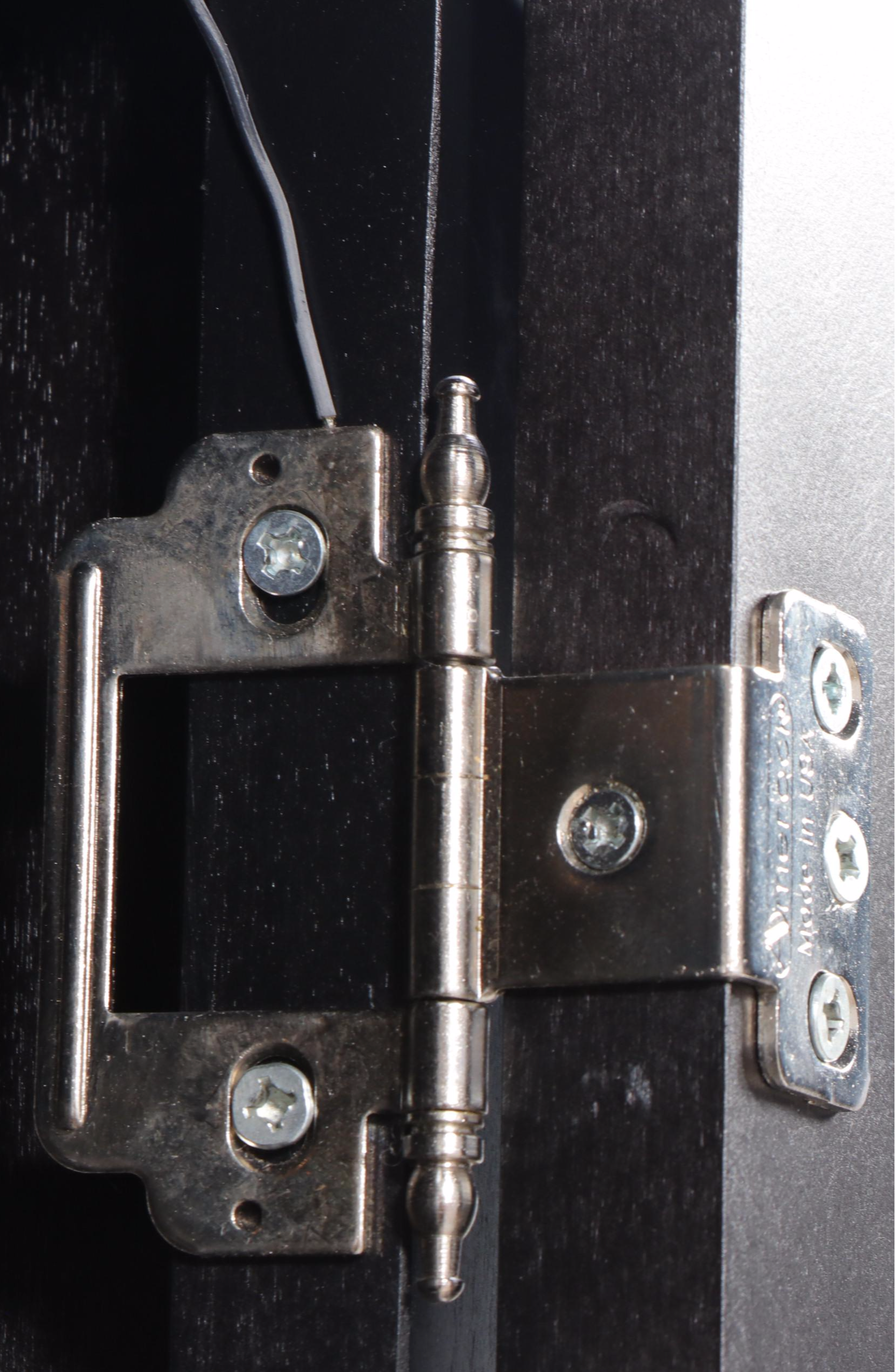 Dinec Furniture Ebonized China Cabinet