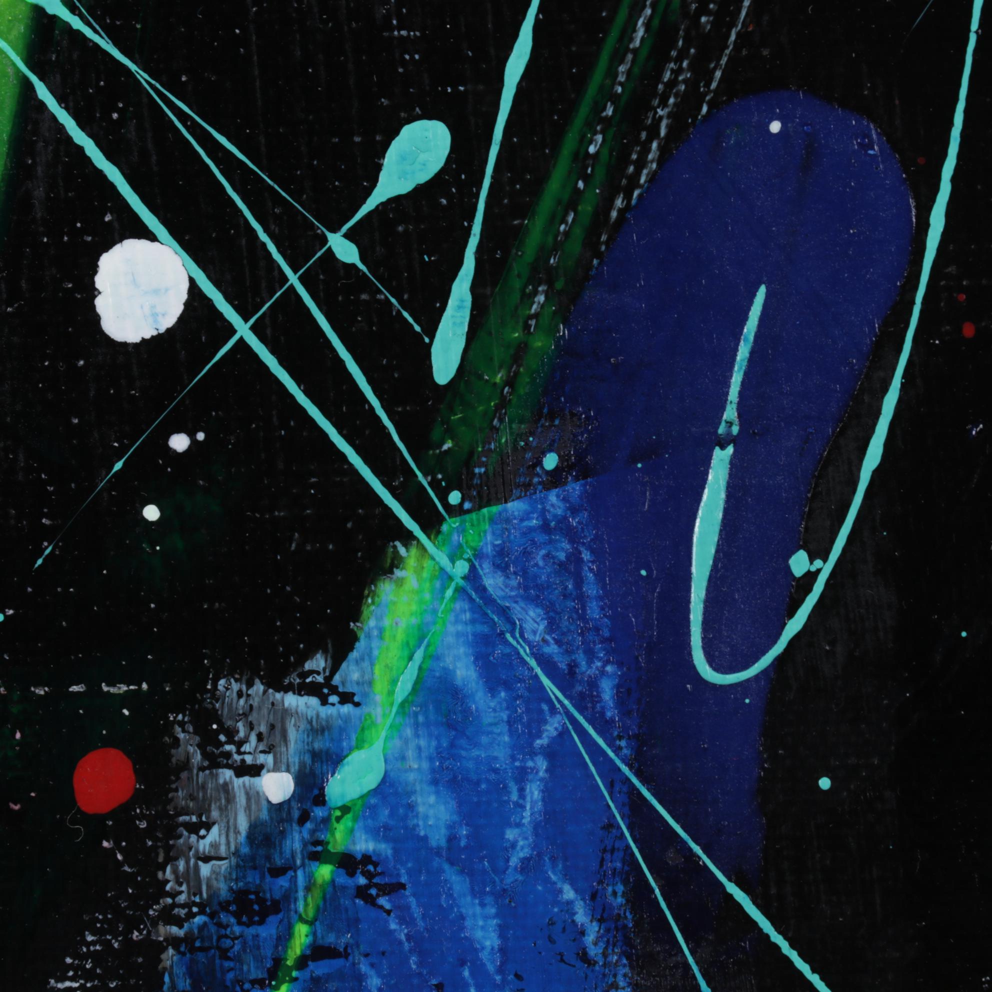 Farshad Lanjani Abstract Acrylic Painting, 21st Century