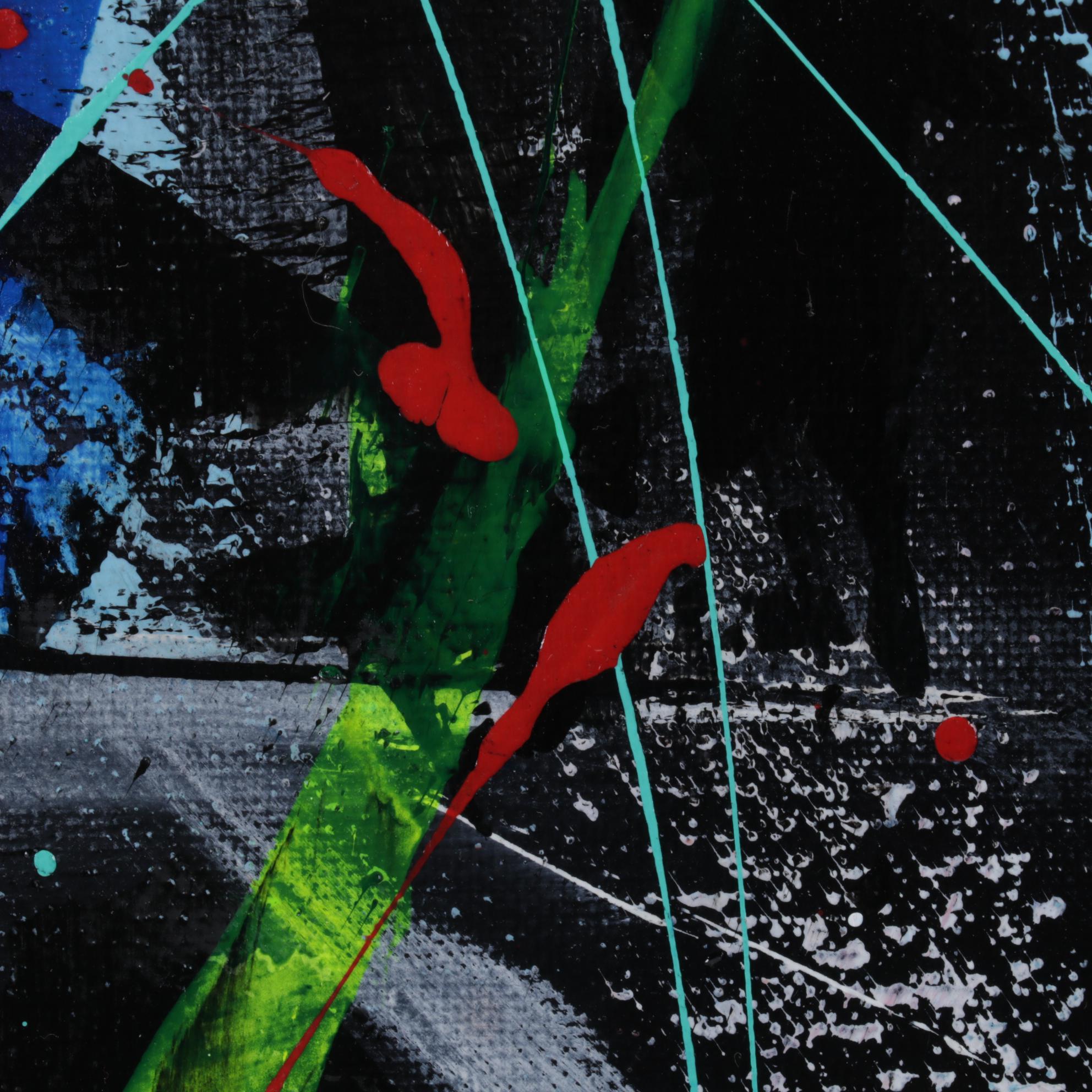 Farshad Lanjani Abstract Acrylic Painting, 21st Century