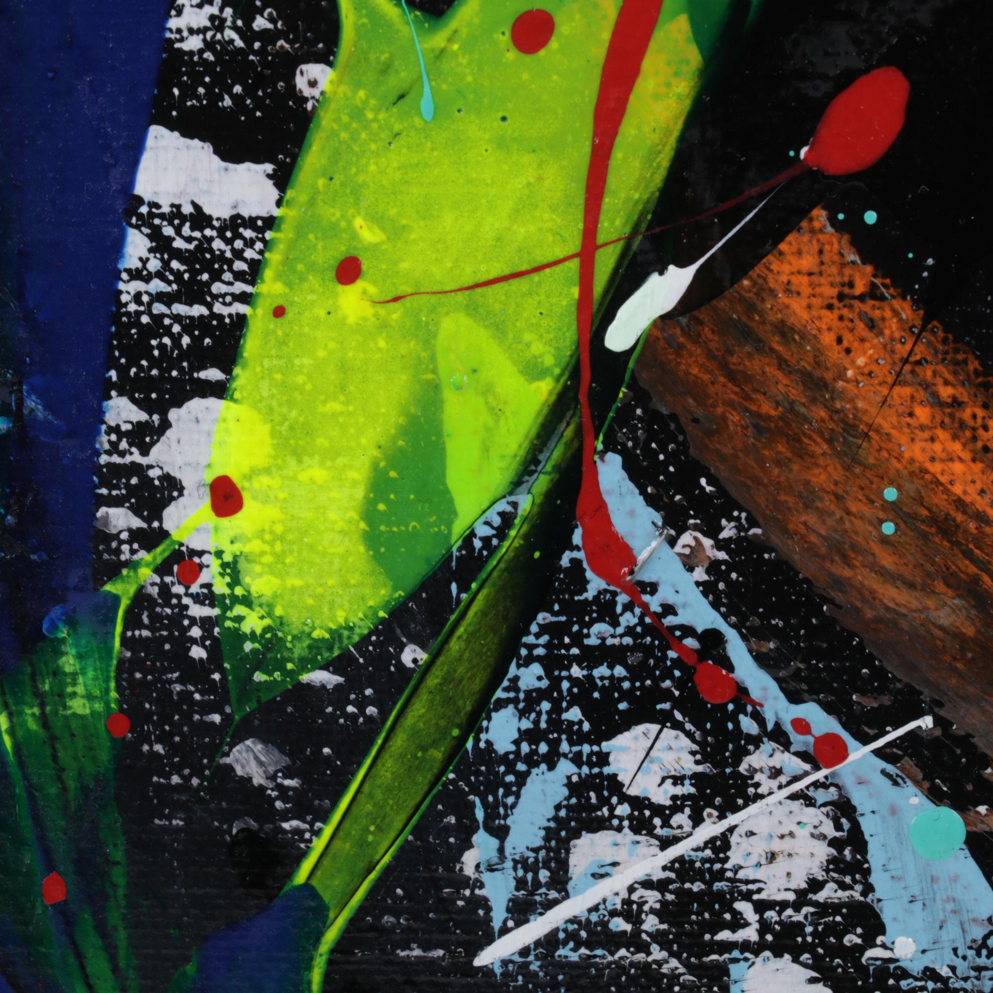 Farshad Lanjani Abstract Acrylic Painting, 21st Century