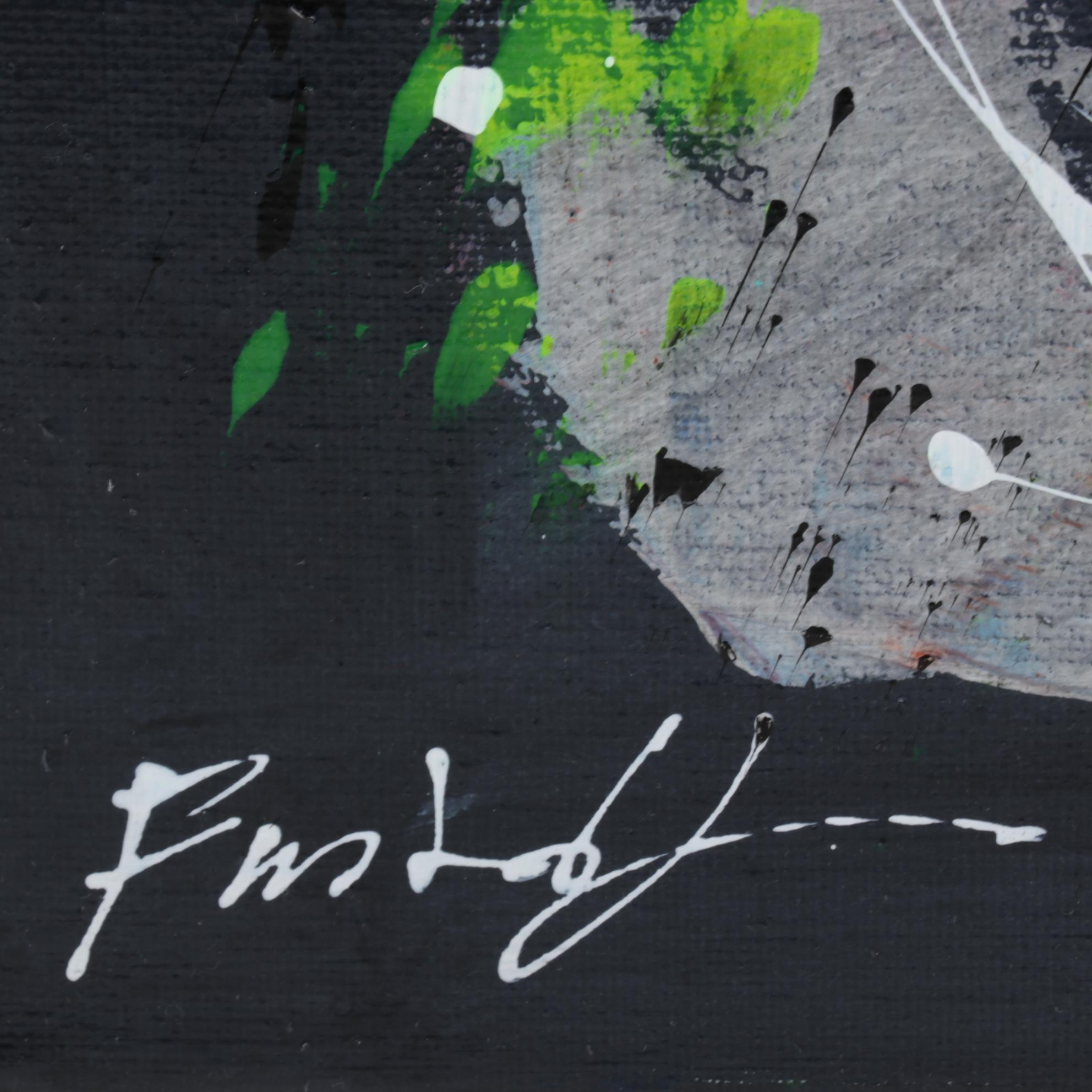 Farshad Lanjani Abstract Acrylic Painting, 21st Century