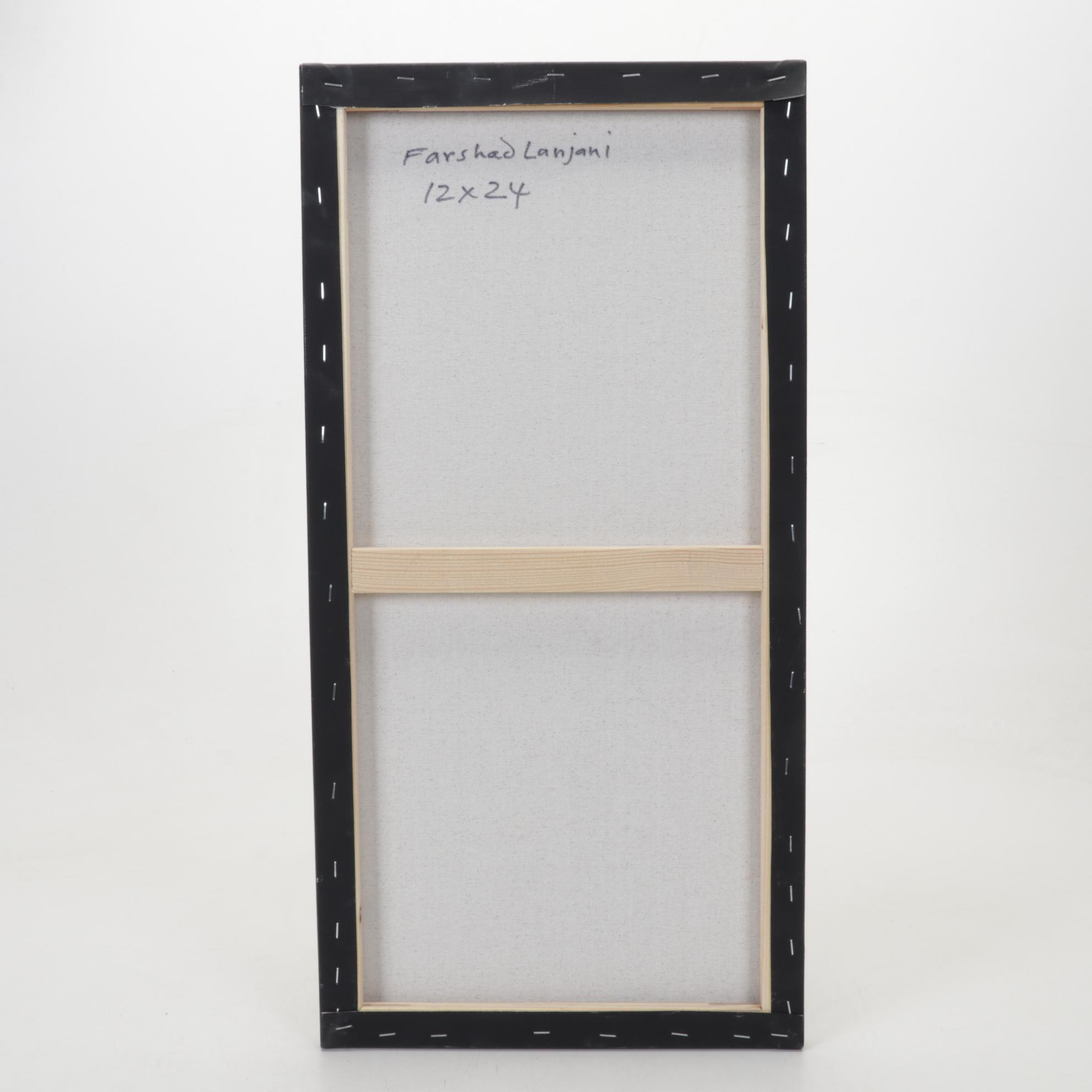 Farshad Lanjani Abstract Acrylic Painting, 21st Century