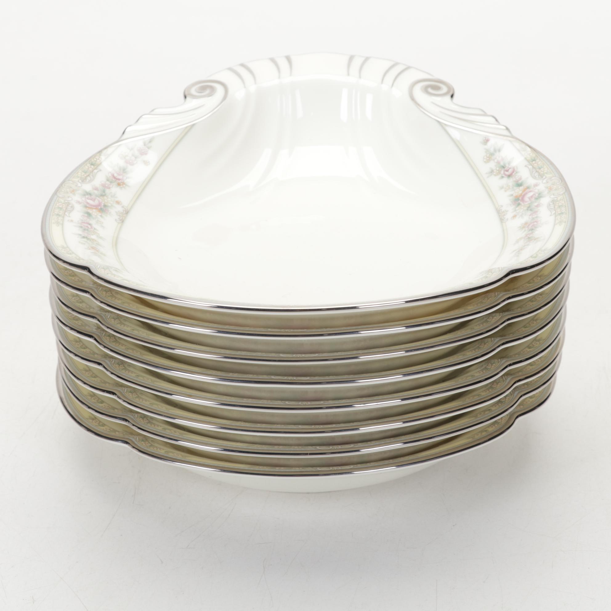 Eight Noritake "Shenendoah" Shell Shaped Dishes, Late 20th to 21st Century