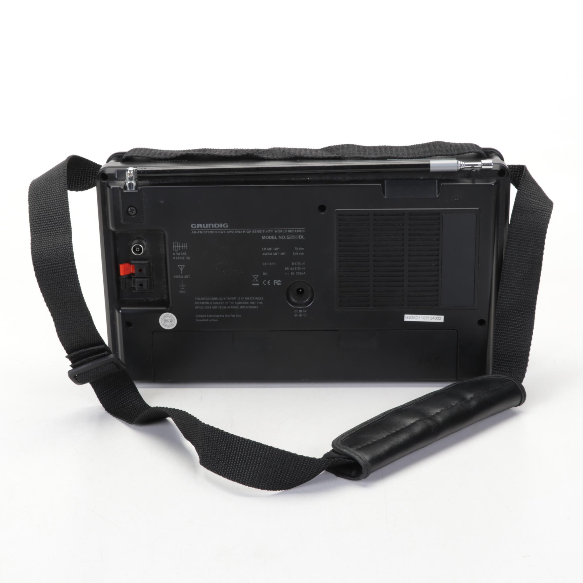 Grundig Model S350DL Portable Short Wave Radio Receiver