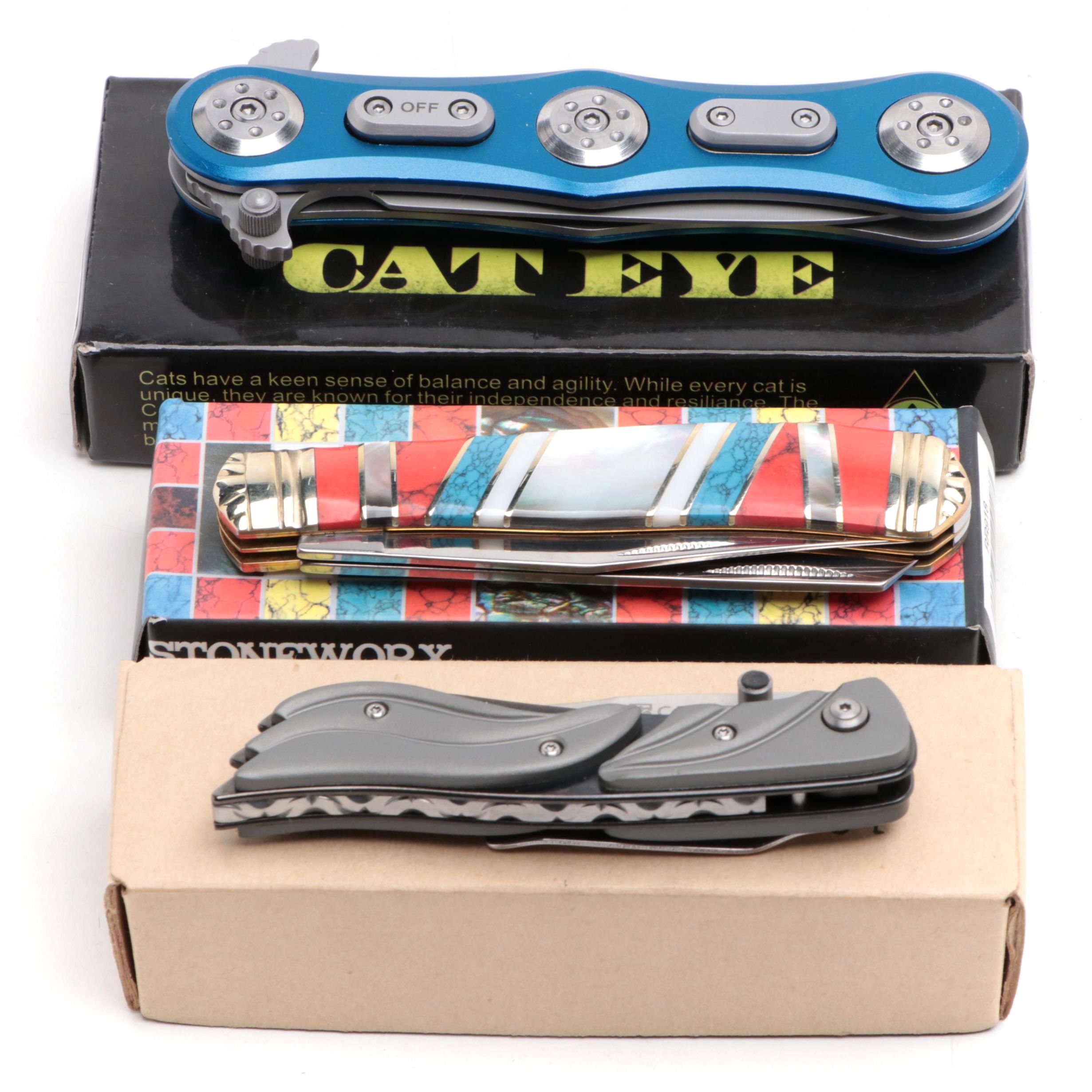 Rough Rider "Stonework" and Other Folding Knives