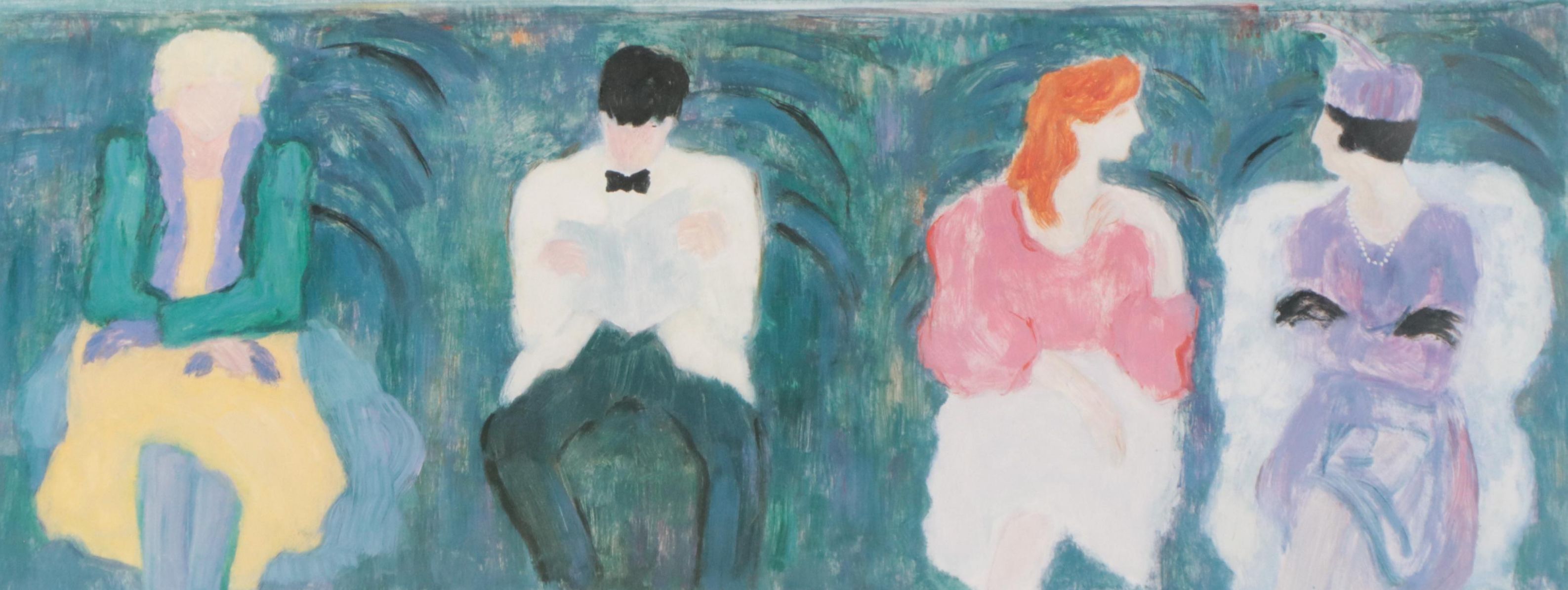 Barbara A. Wood Offset Lithograph "Act I"