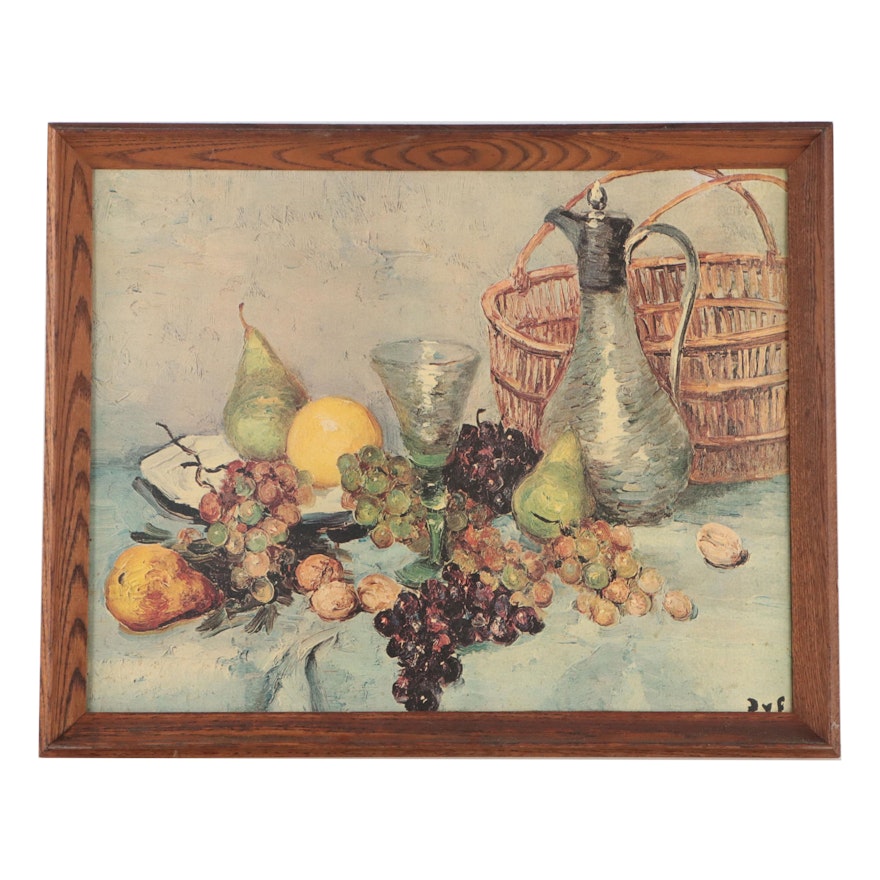 Still Life Offset Lithograph After Marcel Dyf, Mid to Late 20th Century