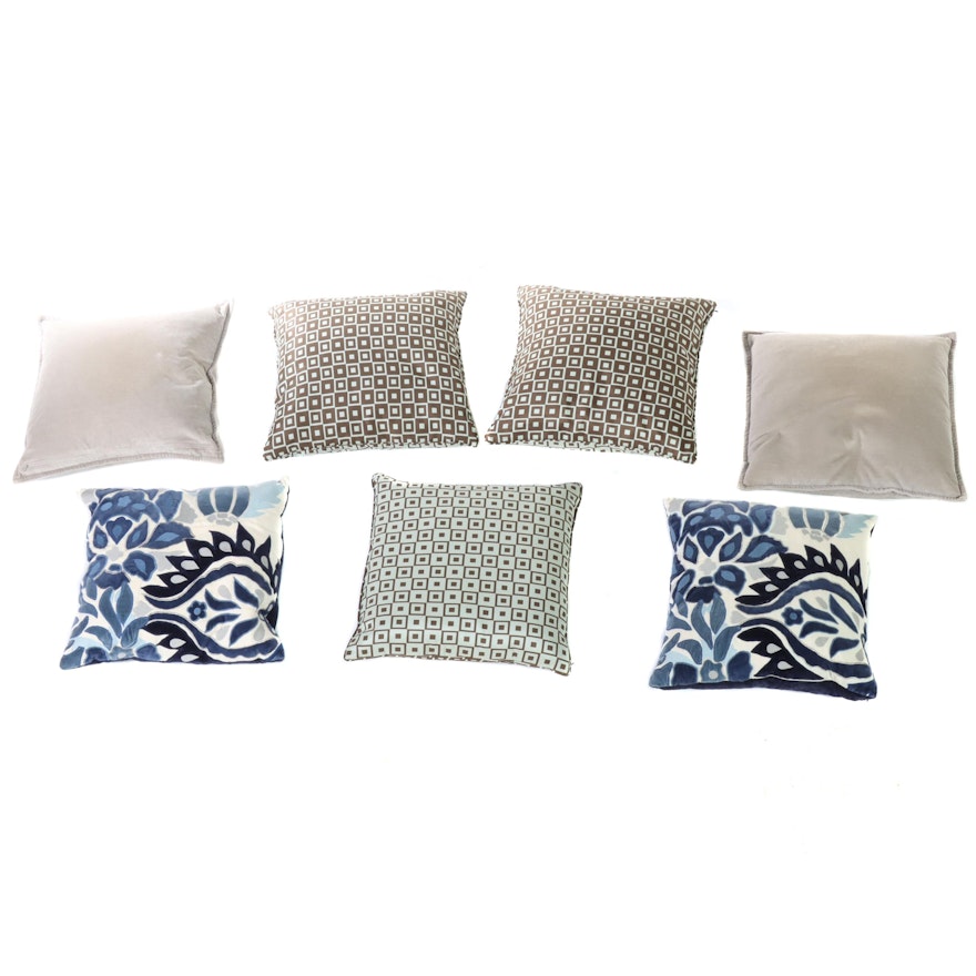 Velvet Appliqué and Other Decorator Accent Pillows