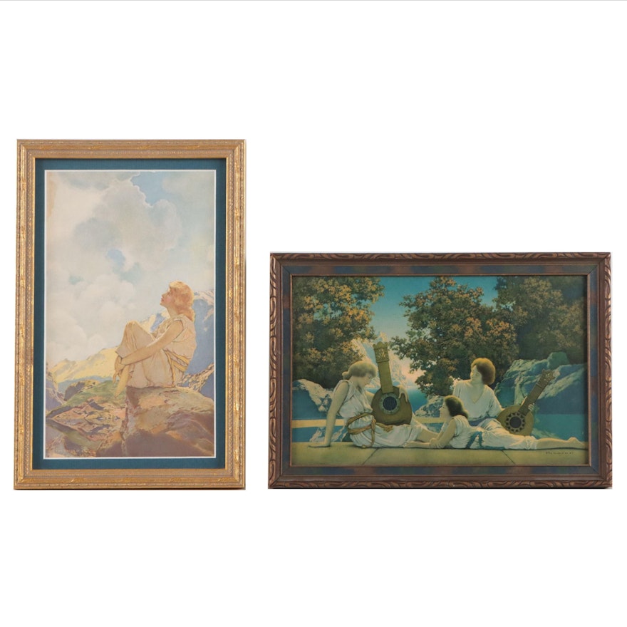 Chromolithograph and Offset Lithograph After Maxfield Parrish, Circa 1930