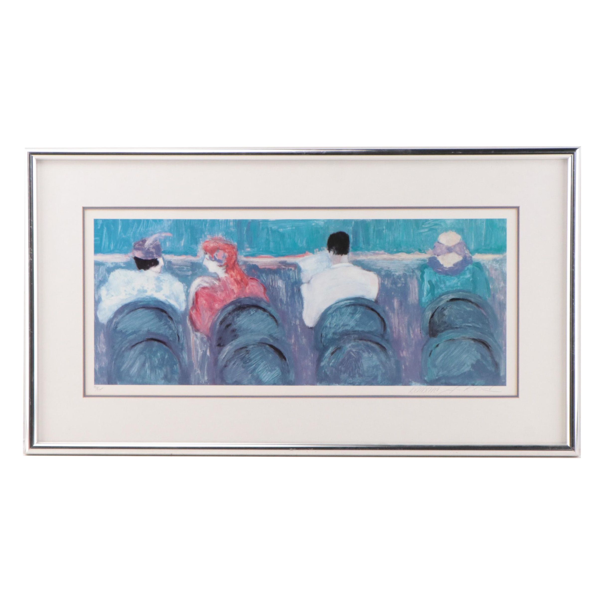 Barbara A. Wood Offset Lithograph "Act II"