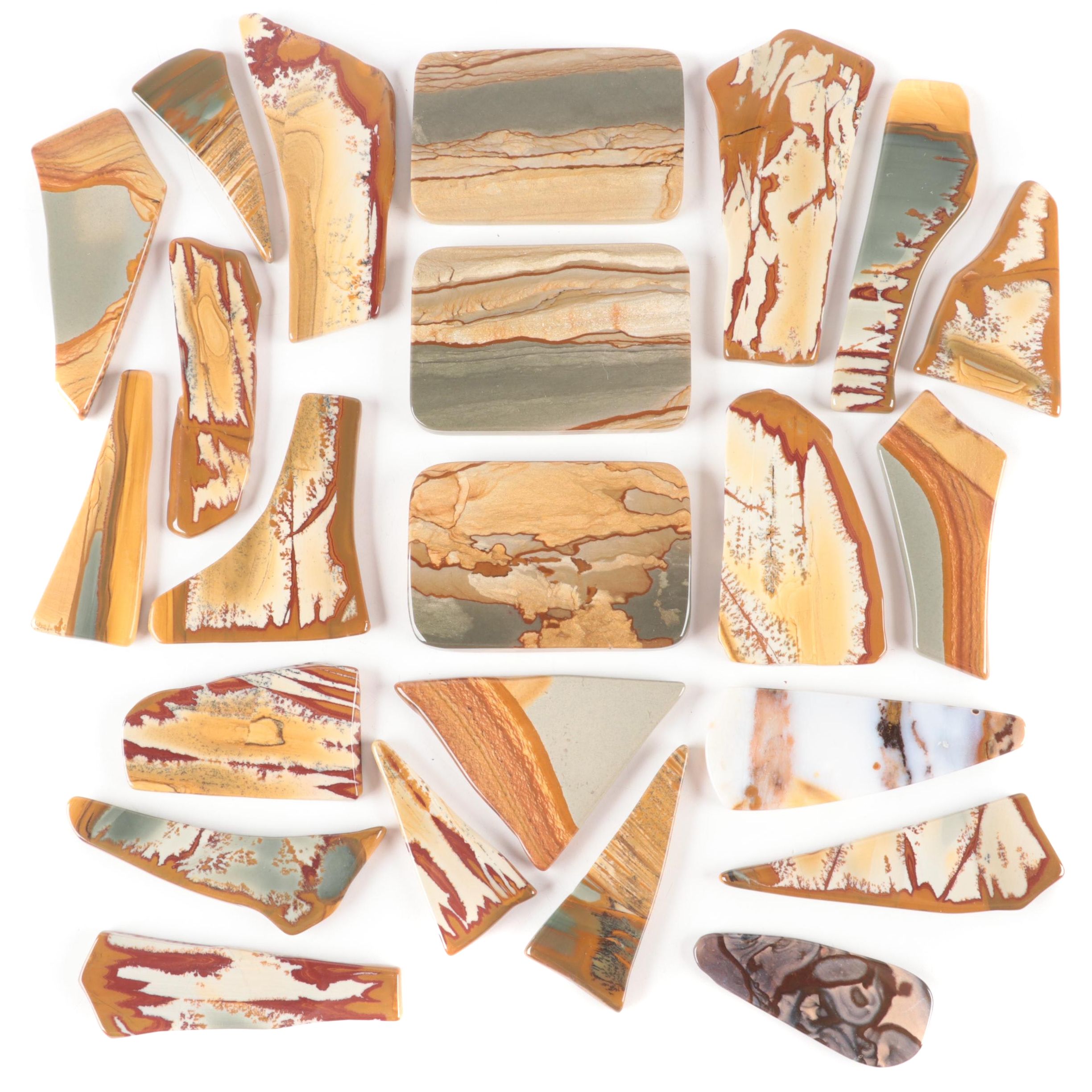 Stone Canyon Jasper Slabs and Fragments