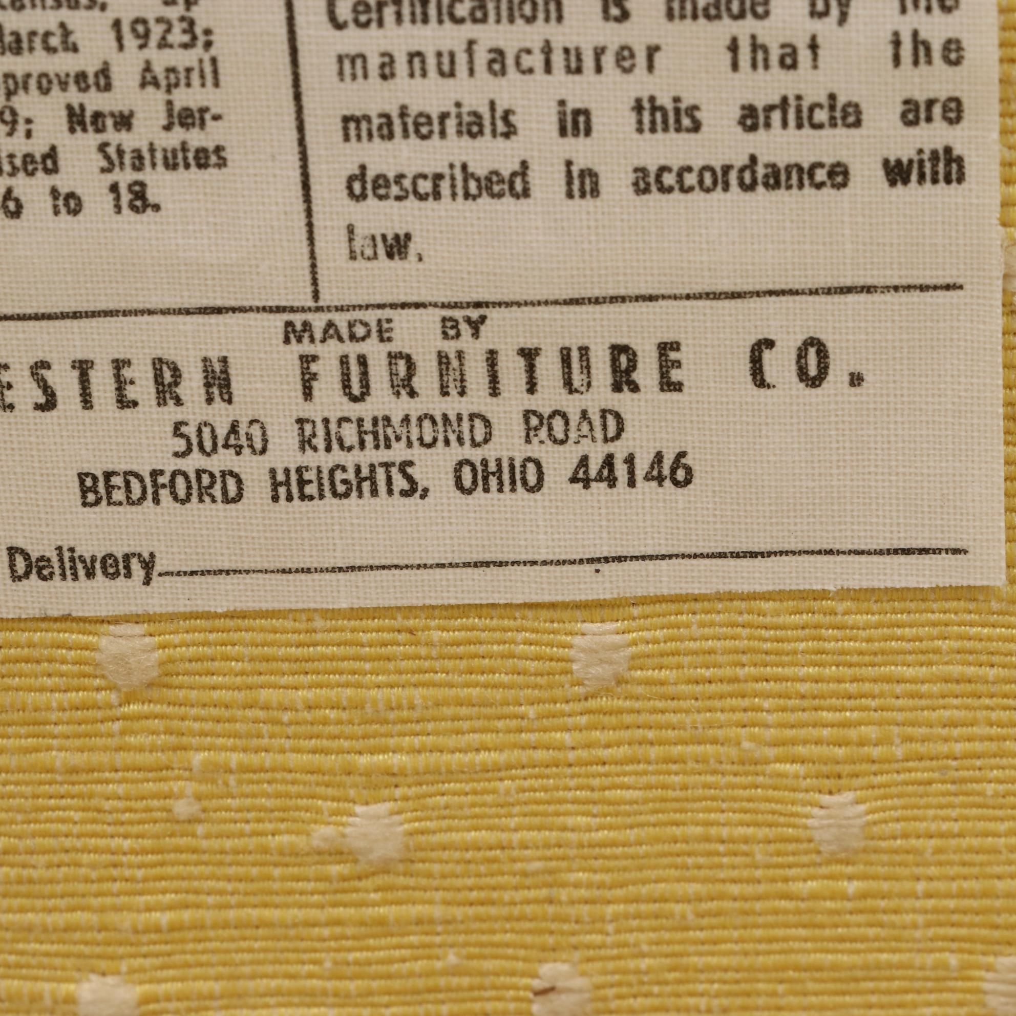 Western Furniture Co. Louis XV Style Hardwood and Upholstered Fauteuil