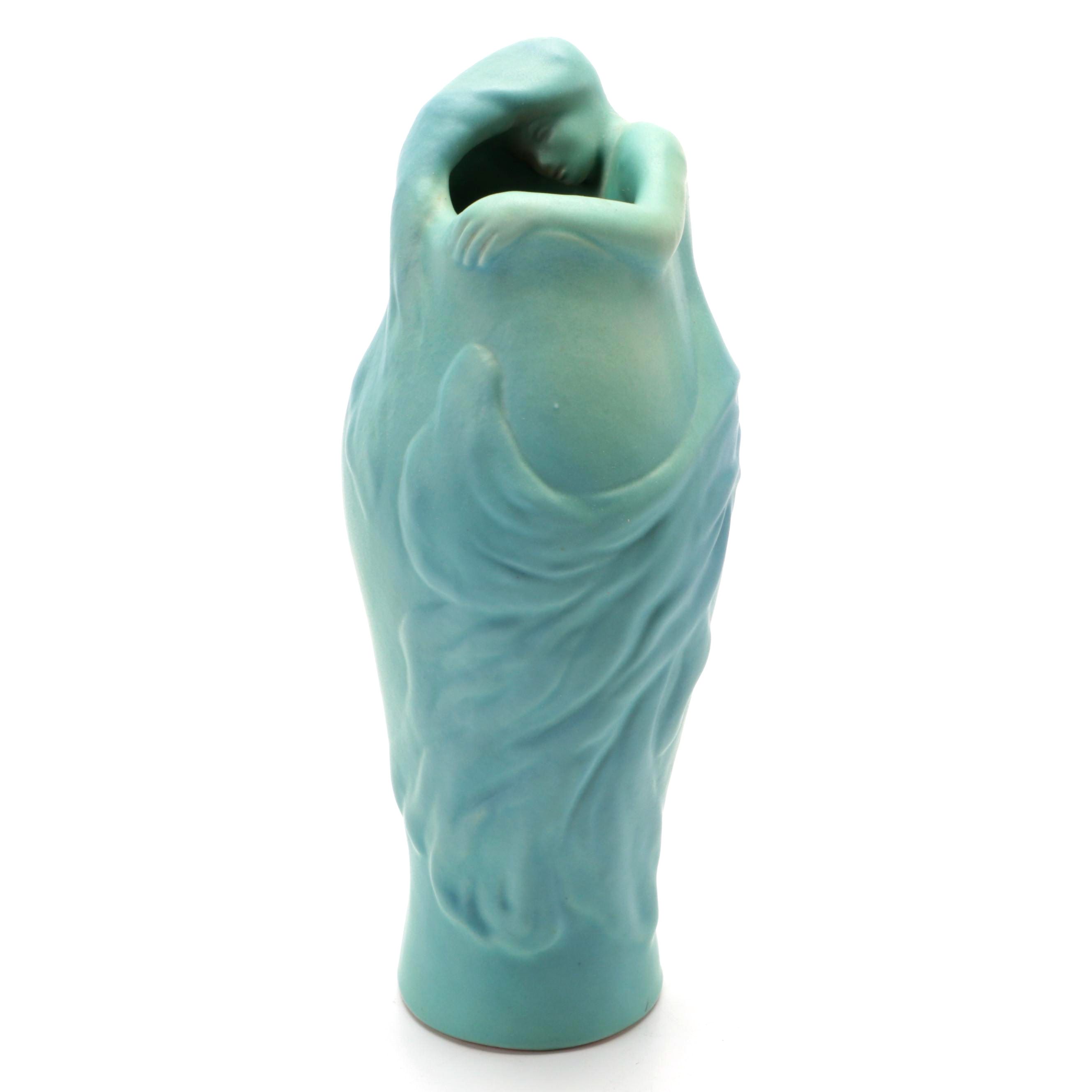Loretta Short for Van Briggle Pottery Ming Blue "Lorelei" Vase, 1988-1997