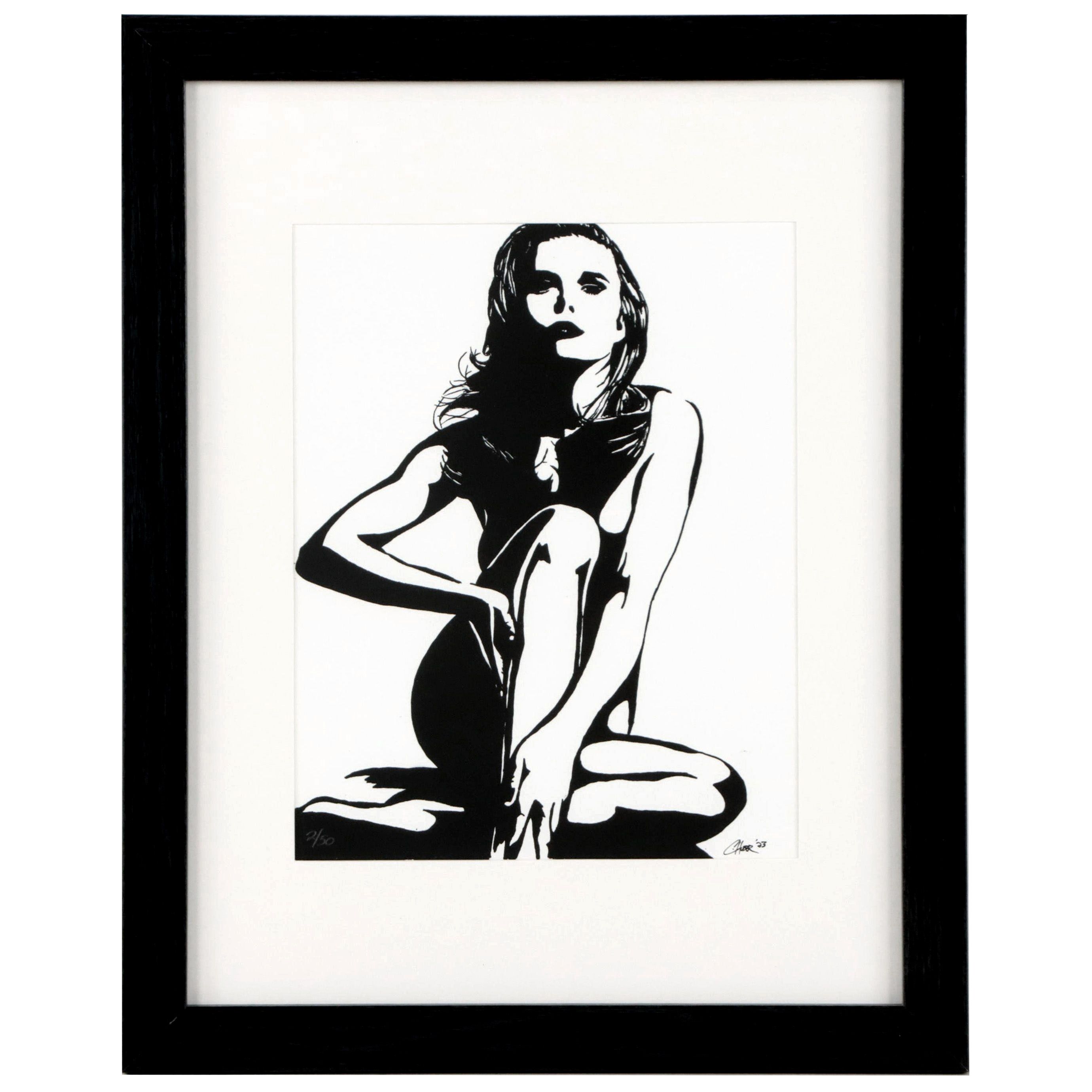 Chris Huber Giclée of Figure "Domino," 2023