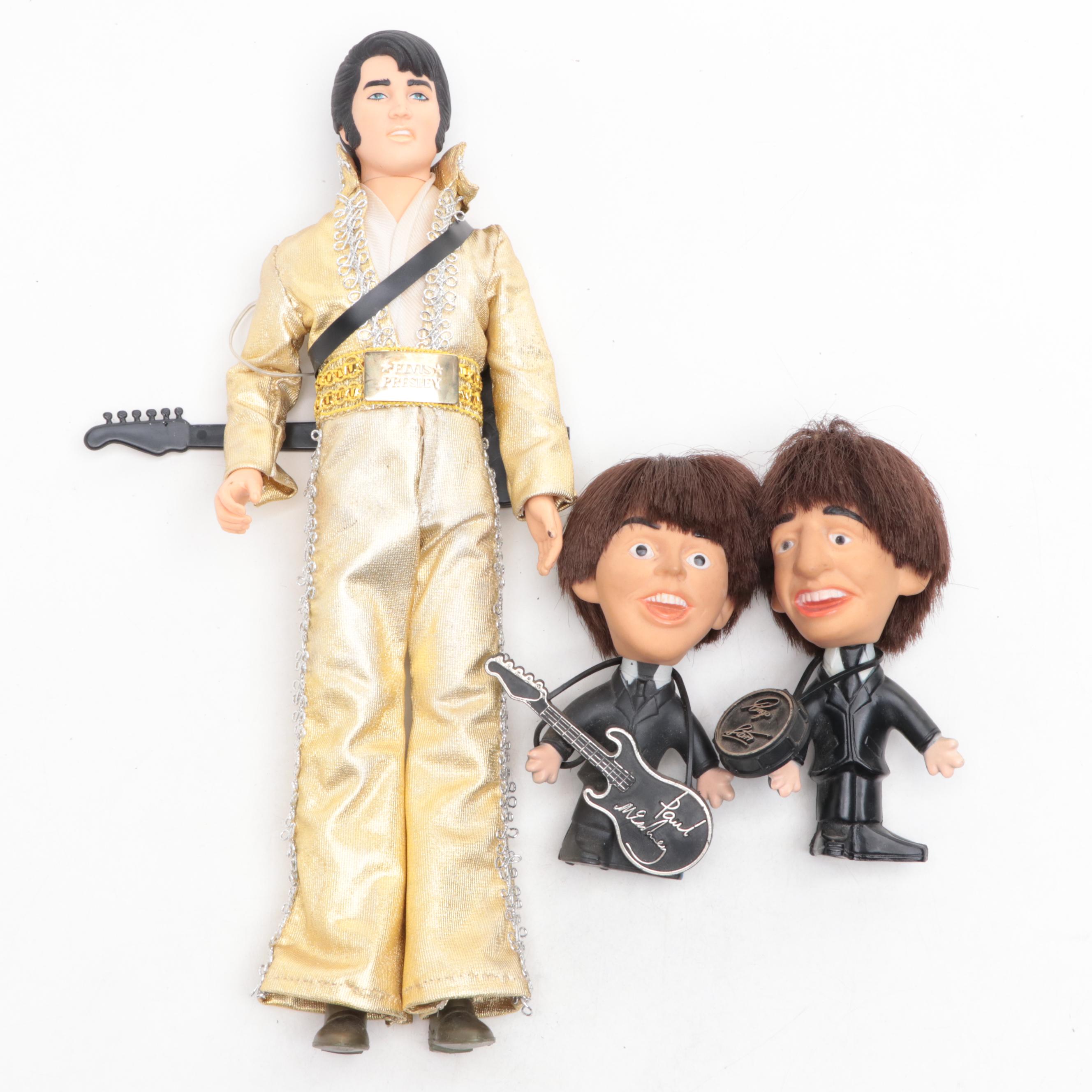 Eugene Doll Co. Elvis Presley Doll With Beatles Dolls and More, Mid-20th Century