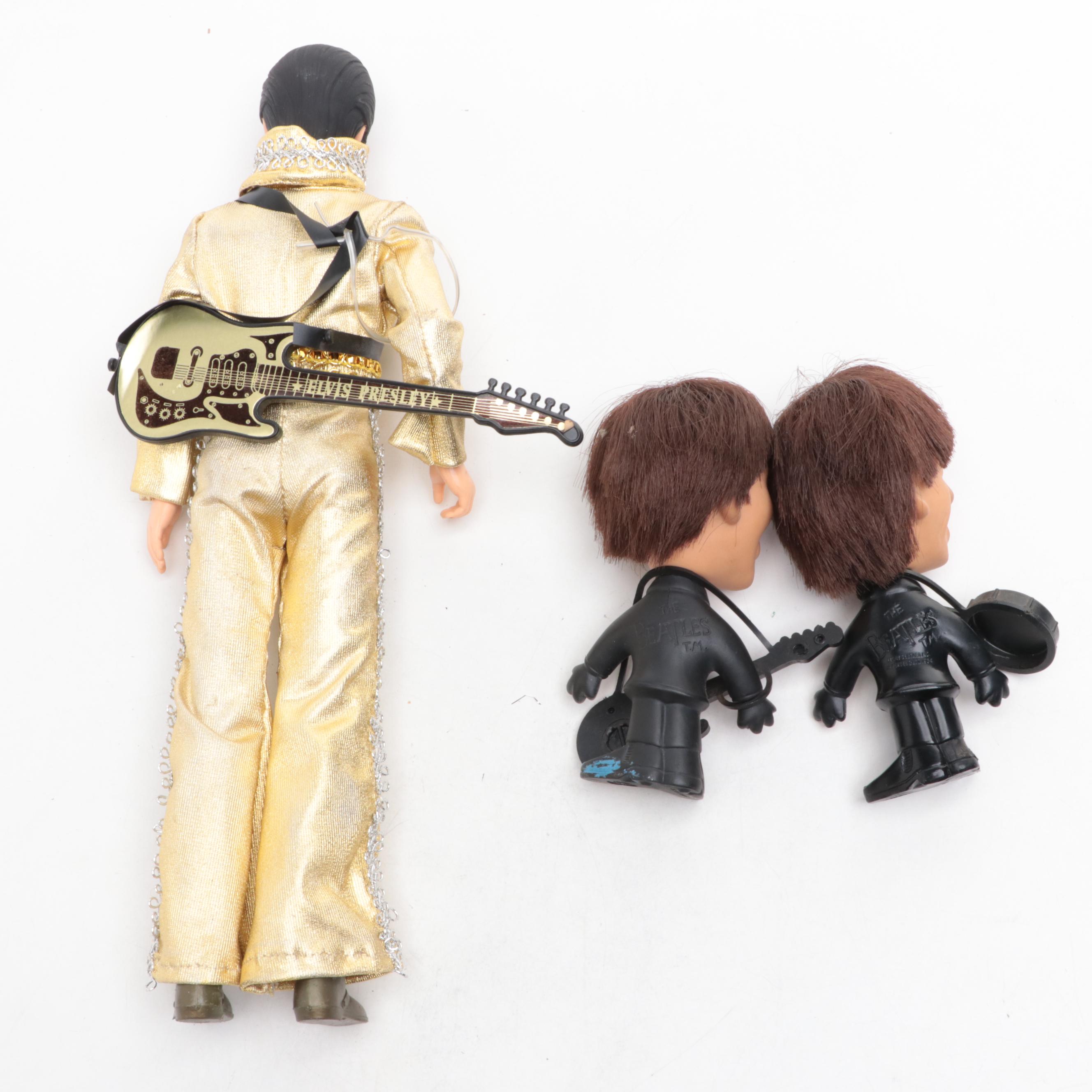Eugene Doll Co. Elvis Presley Doll With Beatles Dolls and More, Mid-20th Century